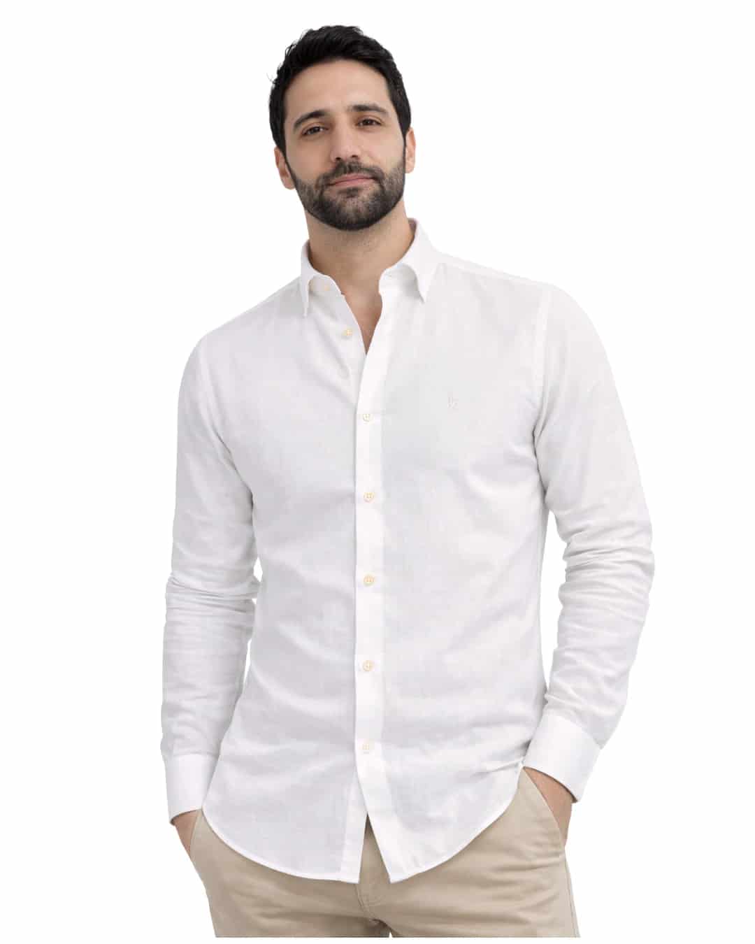 Camisa Milan Manga Larga Blanca - miniatura 1