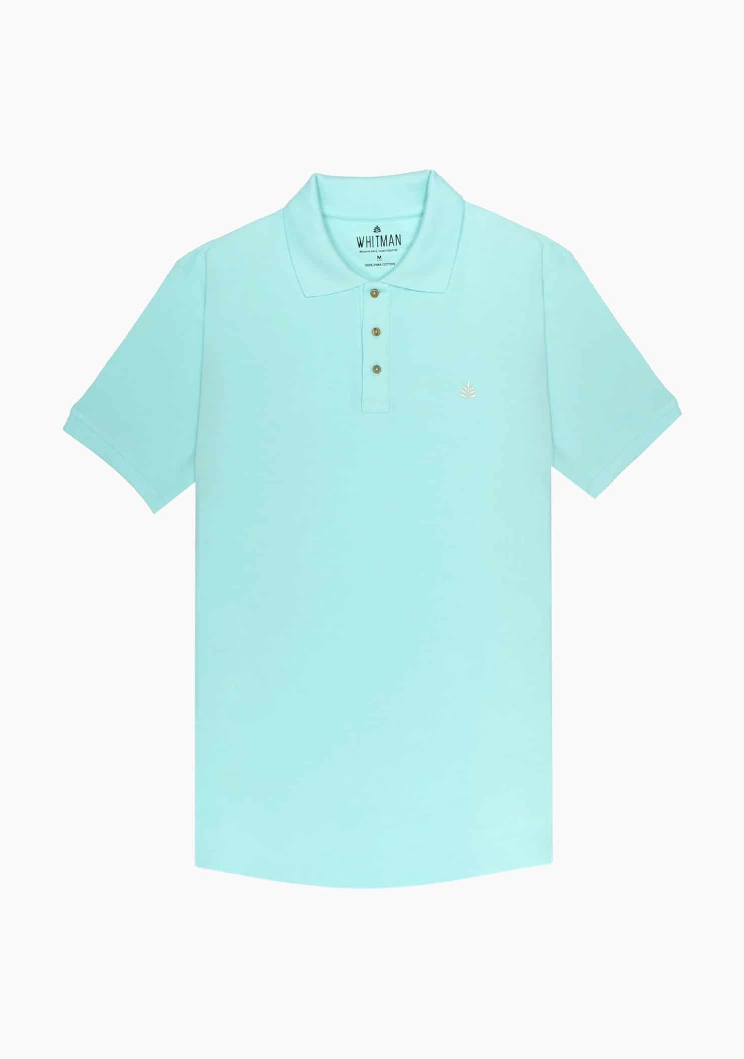 Camiseta Tipo Polo Verde Claro L-Mar - miniatura 1