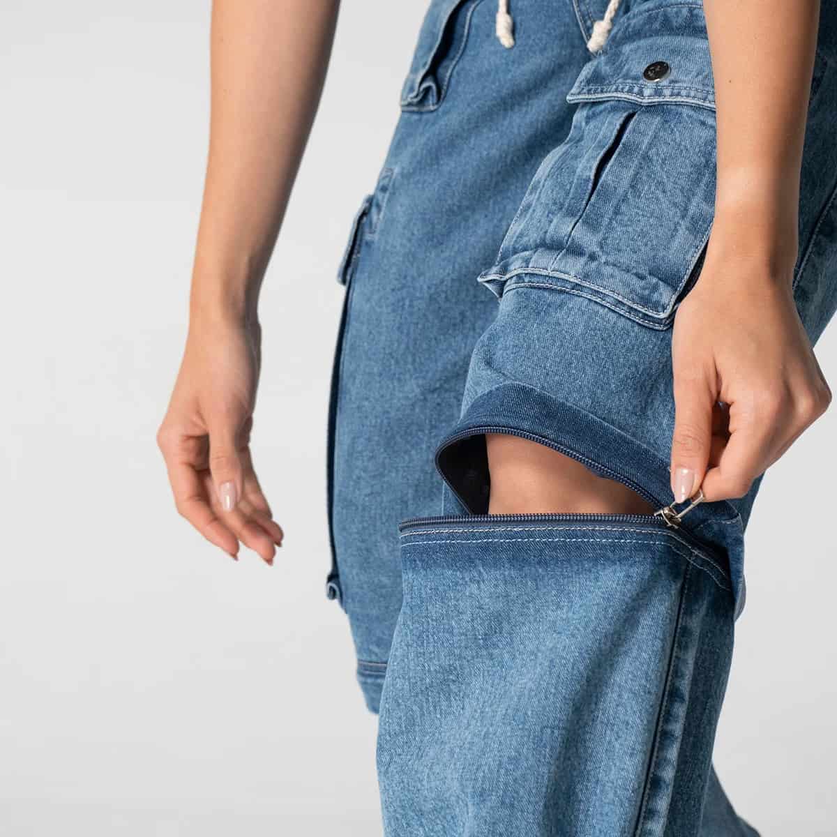 Pantalon Denim Jogger Convertible Fear - miniatura 8
