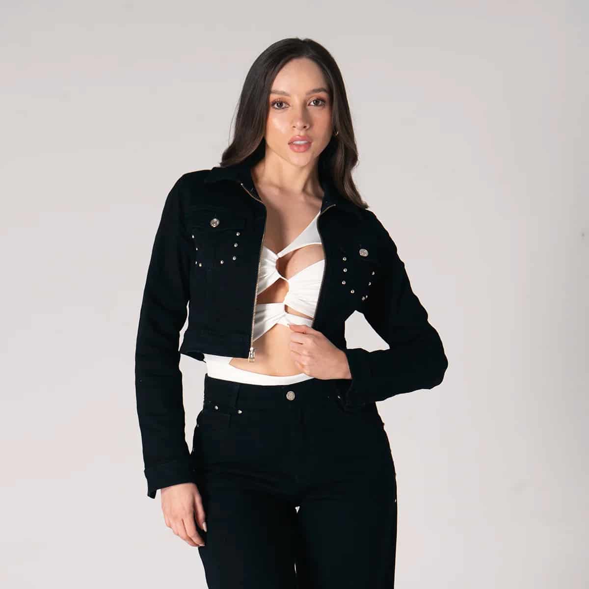 Chaqueta Denim Slim Glam - miniatura 1