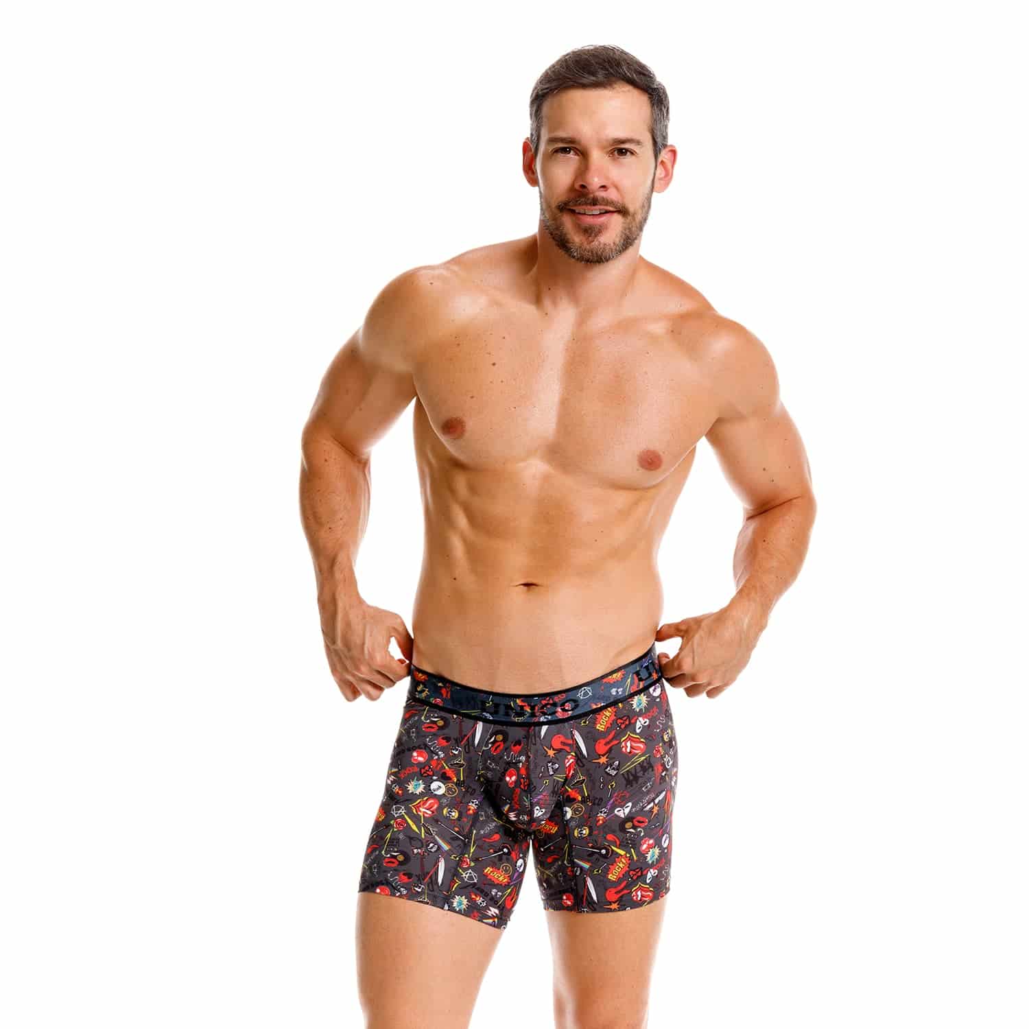 BOXER MEDIO RIFF GRIS - miniatura 2