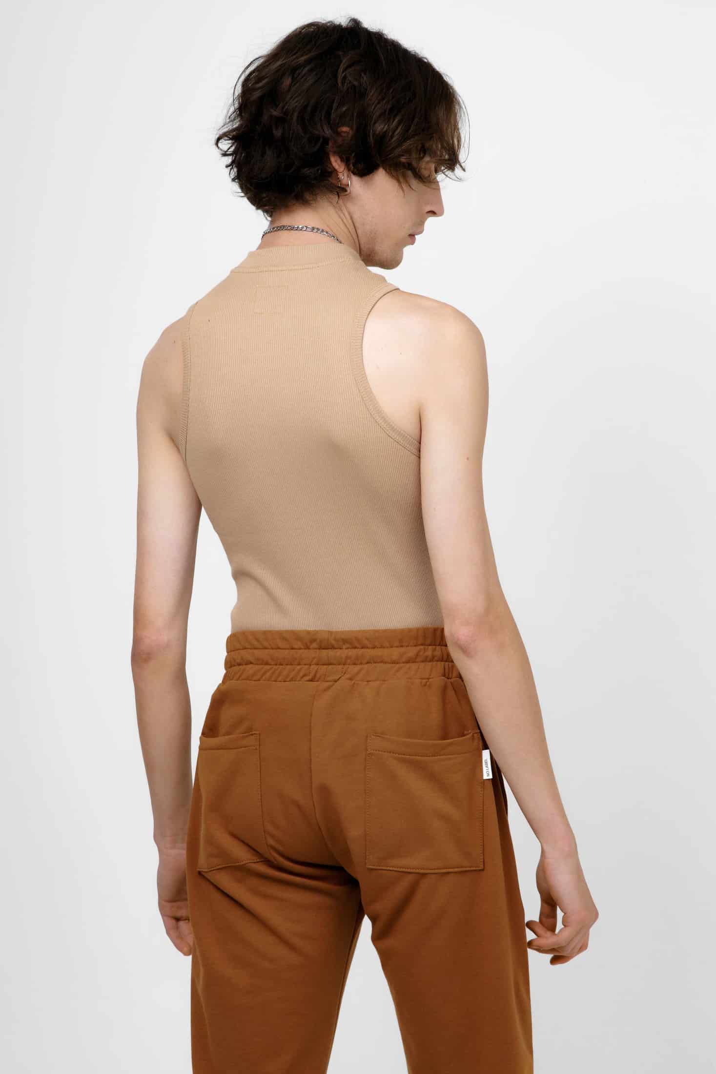 Hi-Neck Tank Top - Nude - miniatura 3
