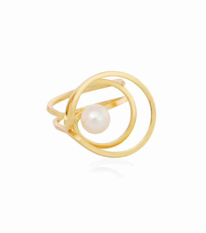 Anillo Mar Perla Dorado - miniatura 1