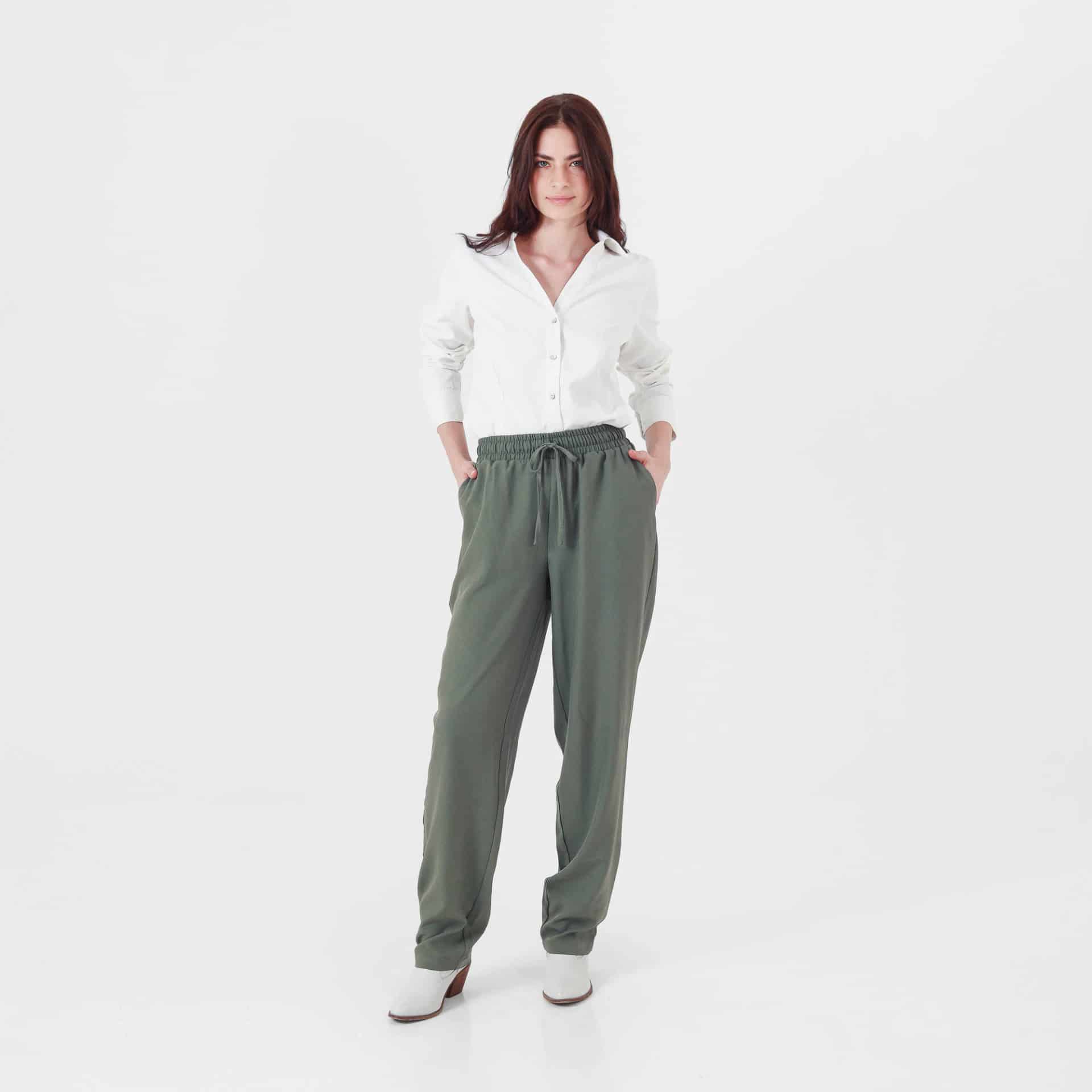 Pantalón básico bota recta cintura elástica - miniatura 14