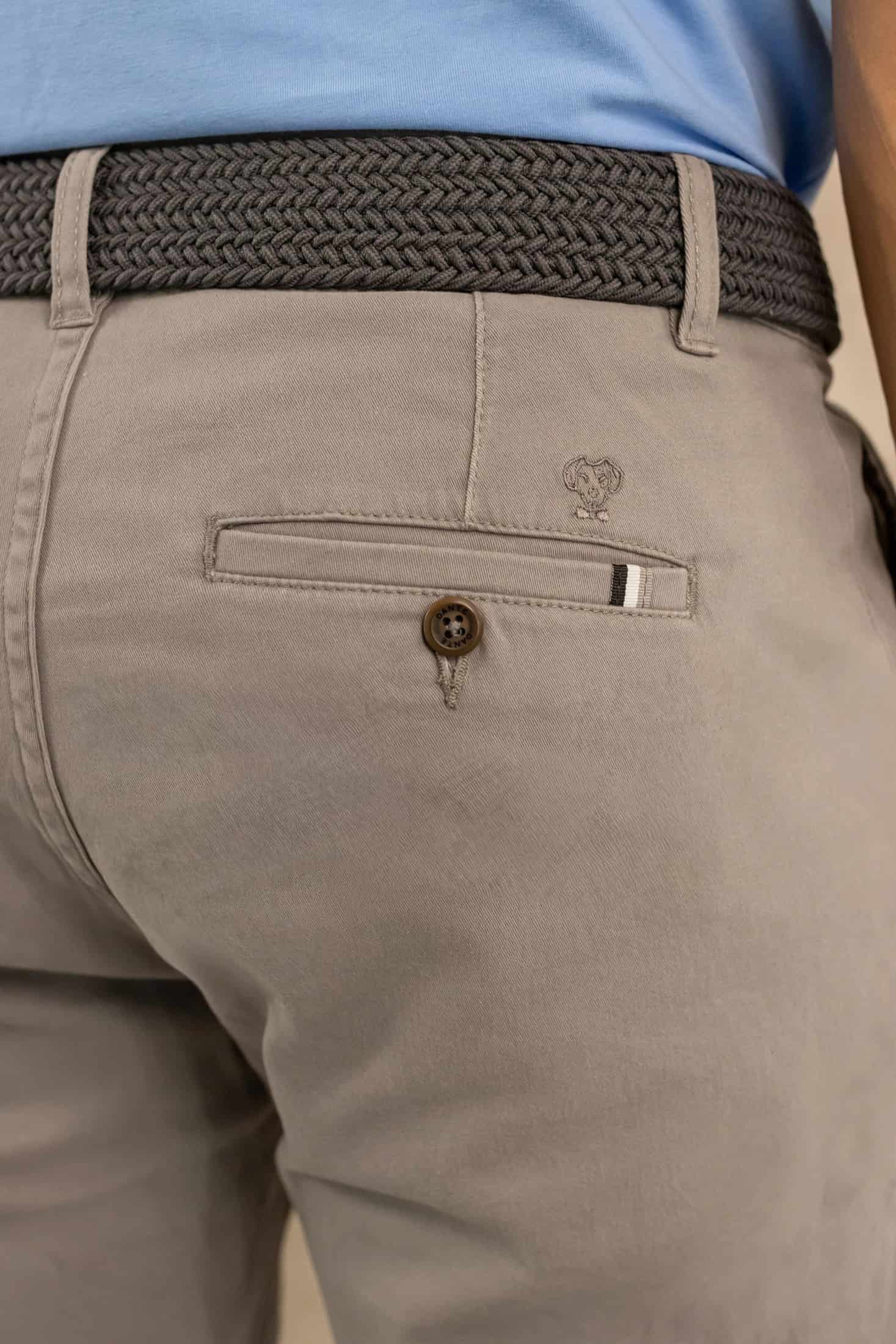 Pantalón Elastico Gris Claro - miniatura 6