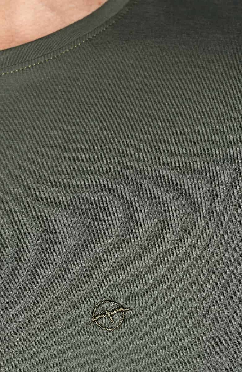Camiseta básica Verde para Hombre - miniatura 3