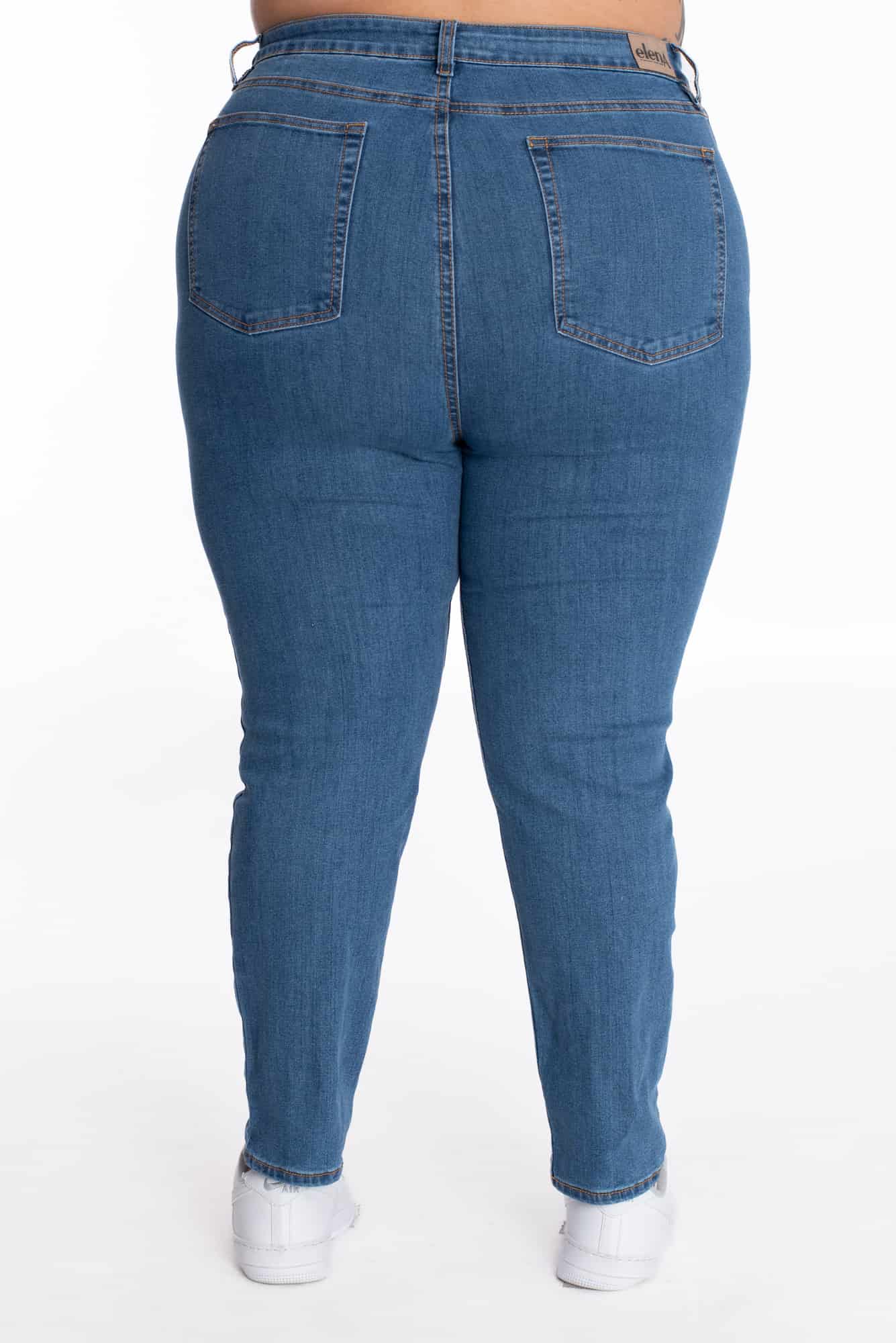 Jean Skinny Azul Medio Roto 407 - miniatura 12