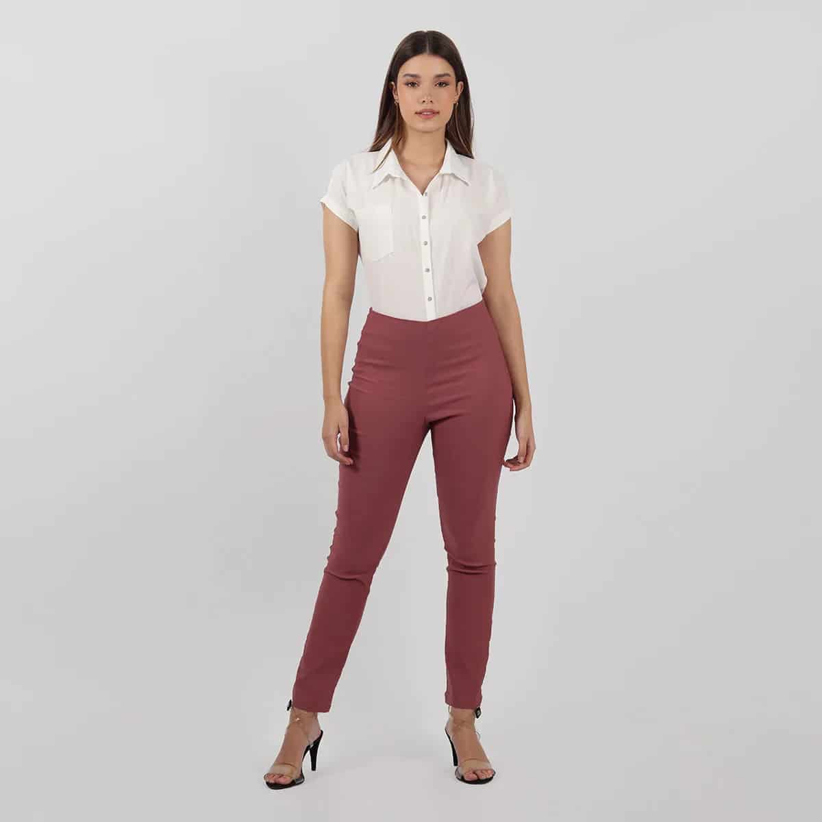 Pantalon tiro alto bota skinny - miniatura 5