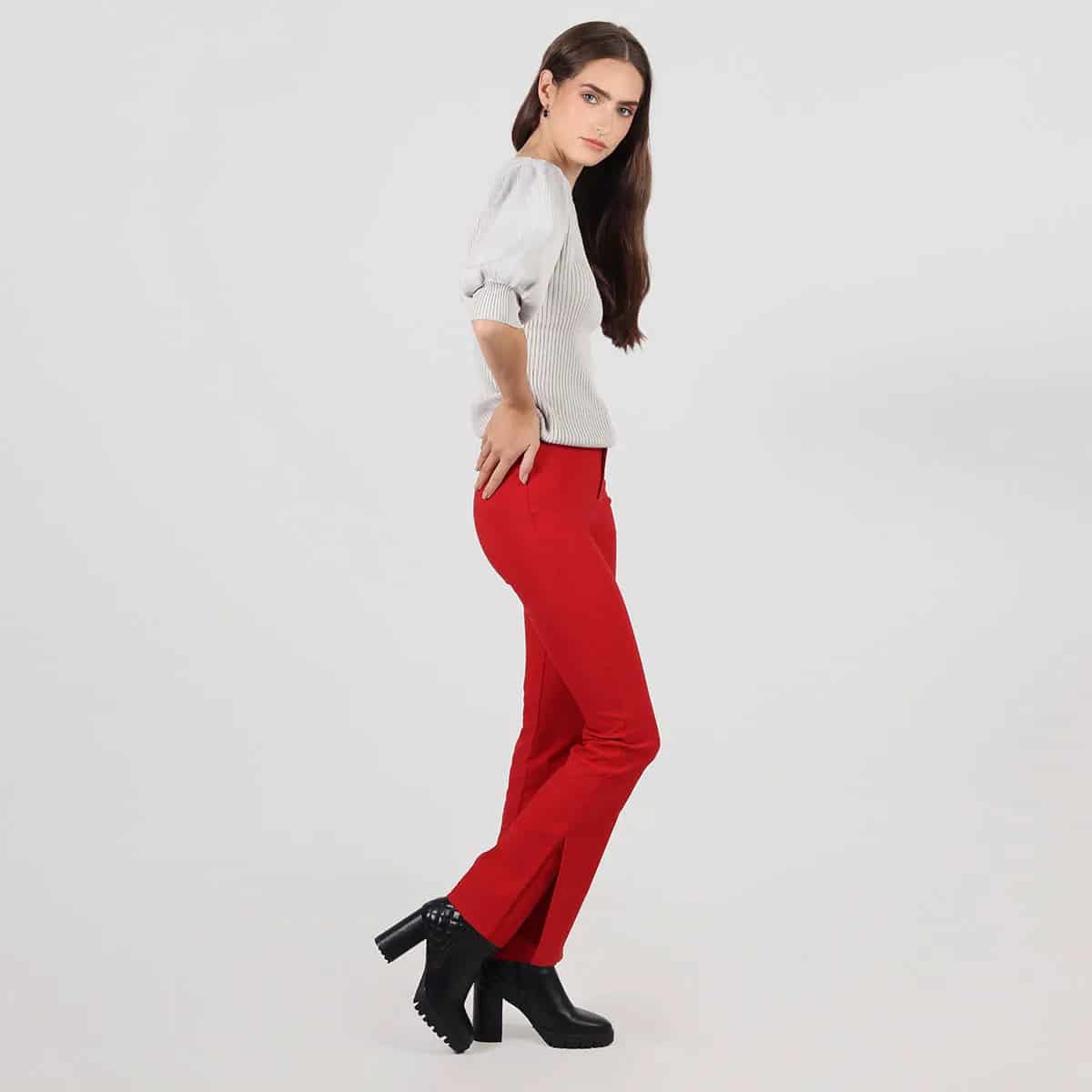Pantalon tiro alto bota flare - miniatura 4