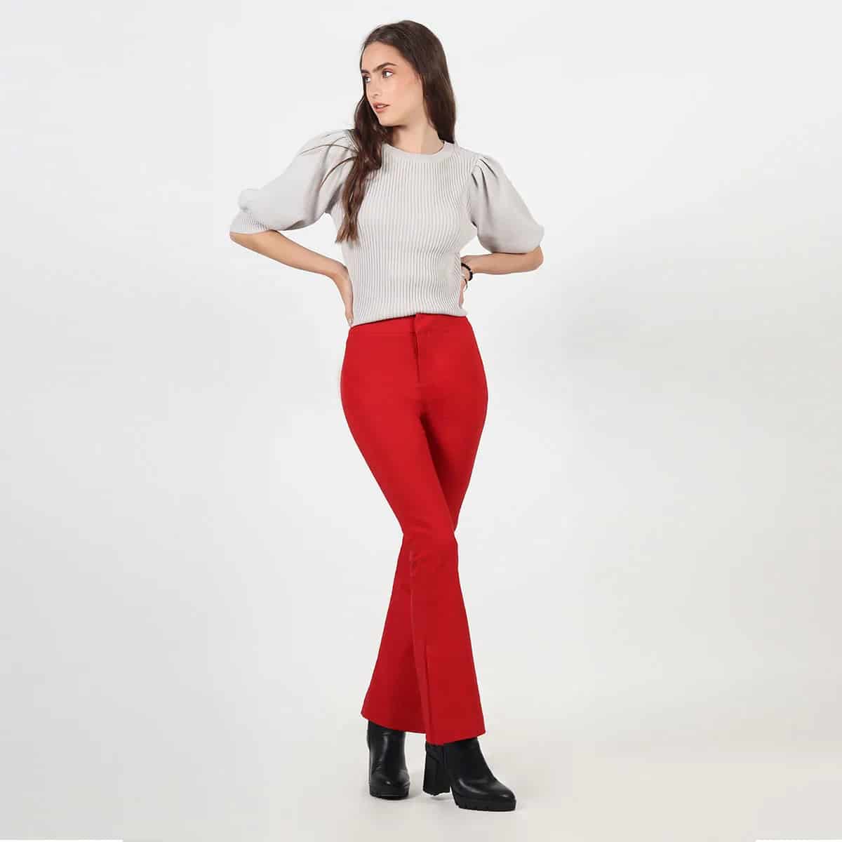 Pantalon tiro alto bota flare - miniatura 1