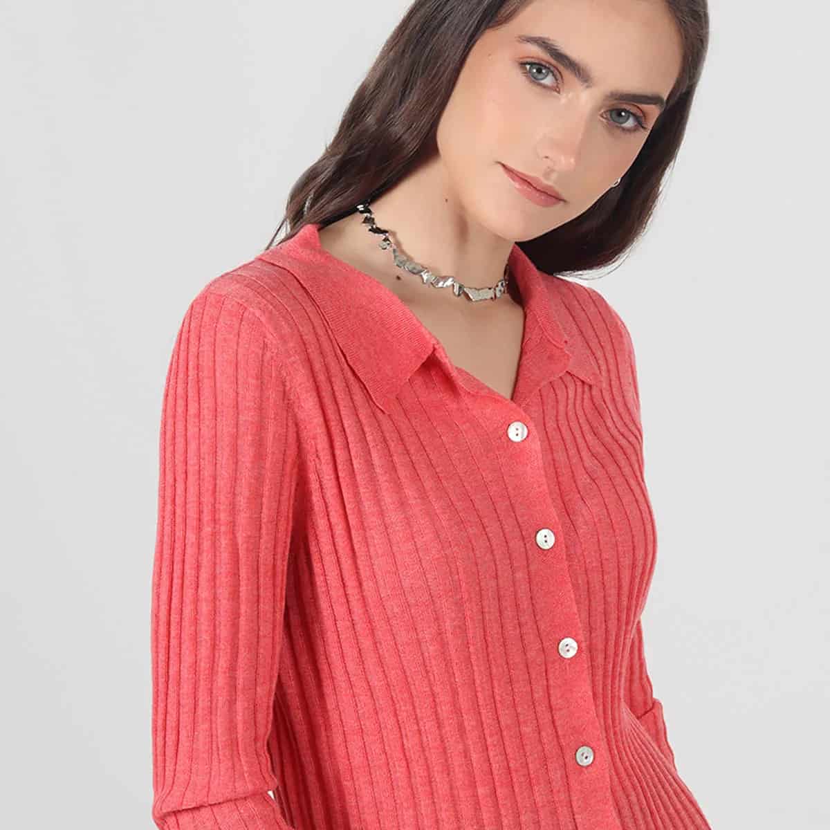 Sweater abierto manga larga - miniatura 4