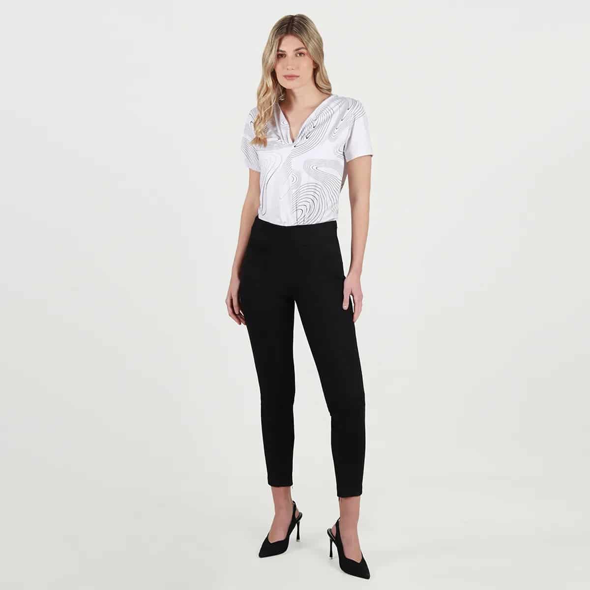Pantalon tiro alto bota skinny - miniatura 1