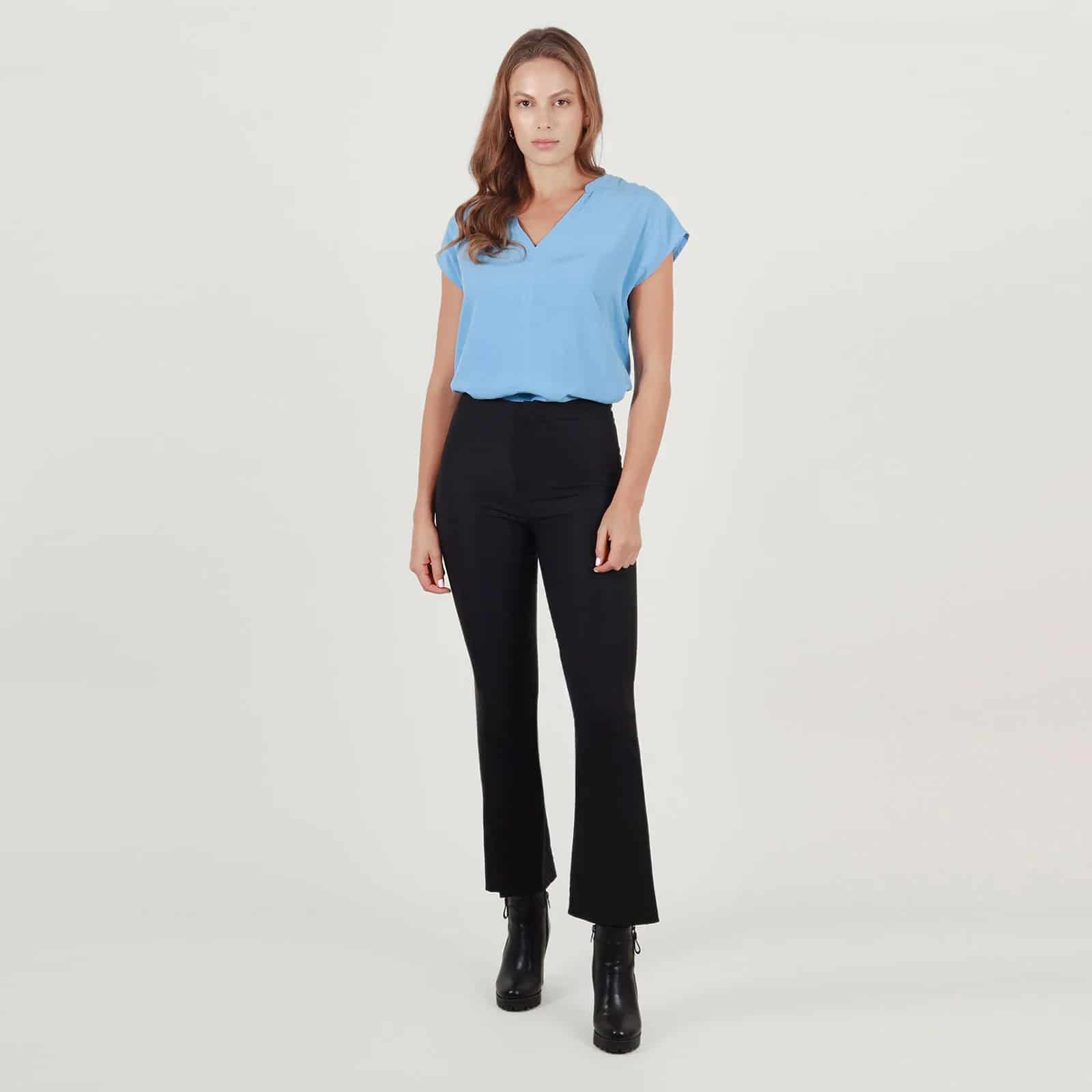 Pantalon Tiro Alto Bota Flare - miniatura 1