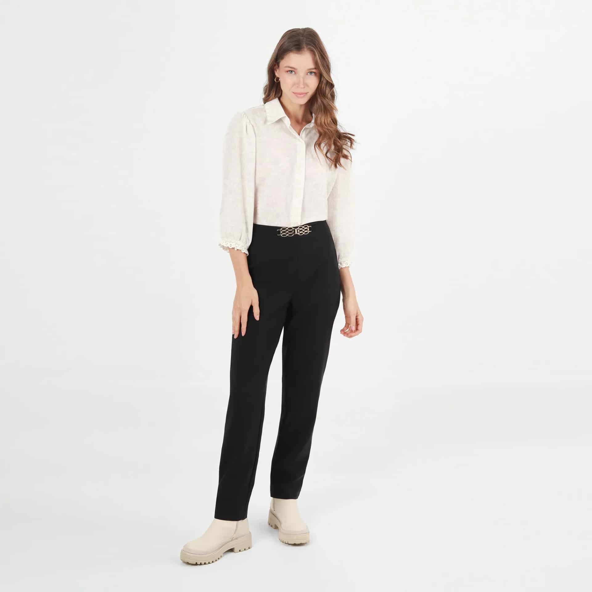 Pantalon Tiro Alto Bota Recta - miniatura 1