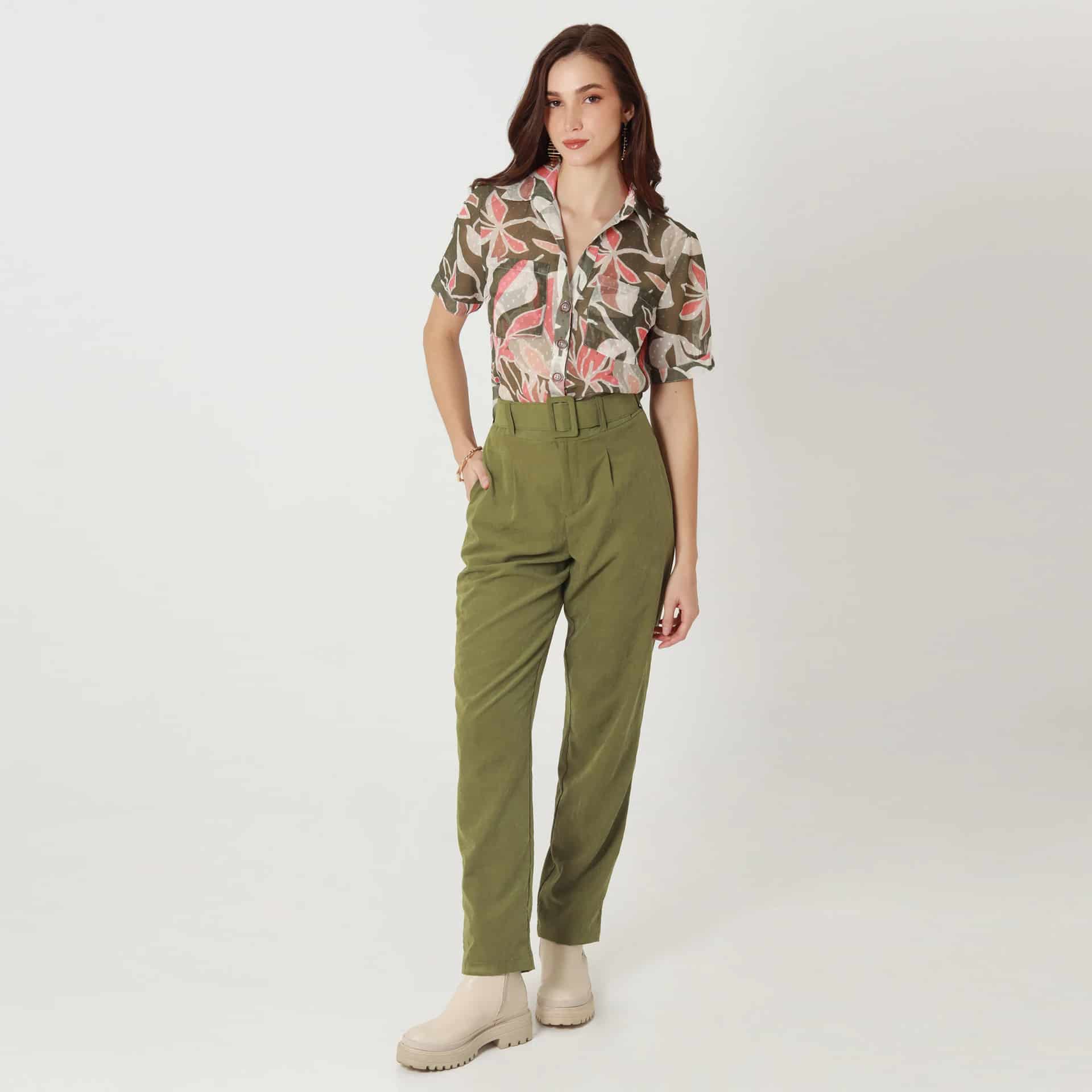 Pantalon Tiro Alto Bota Recta - miniatura 1
