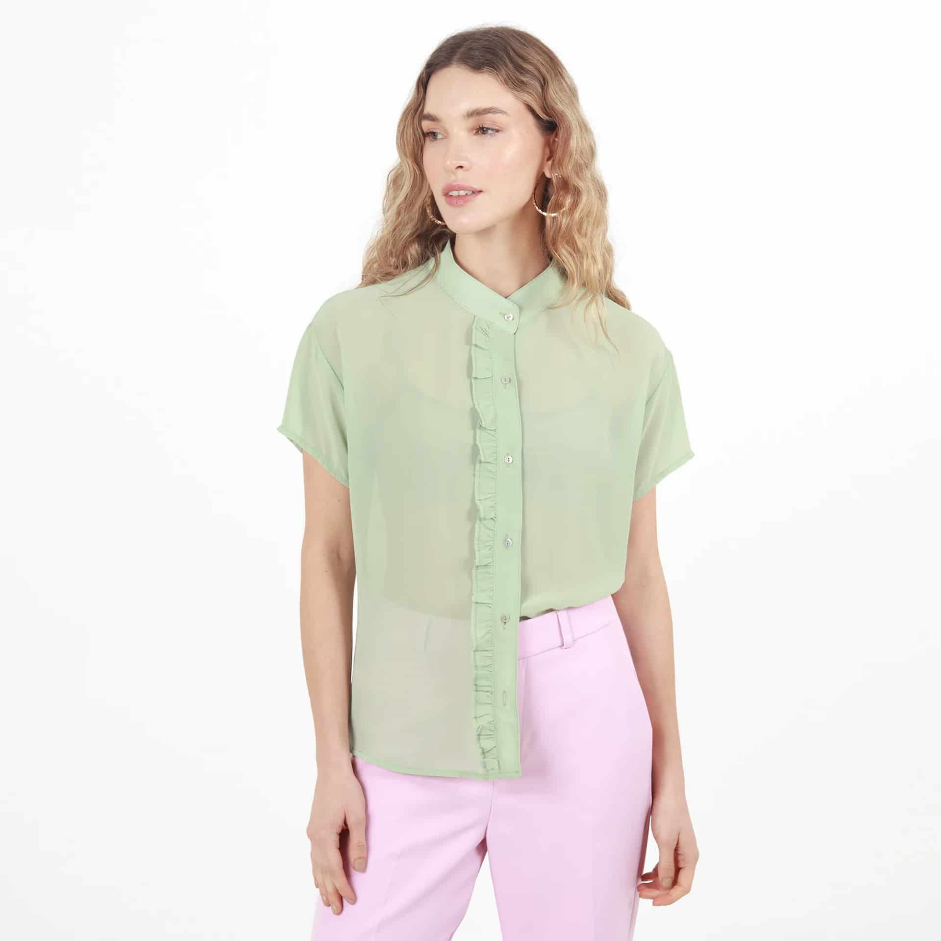 Blusa Cuello Neru Manga Corta - miniatura 36
