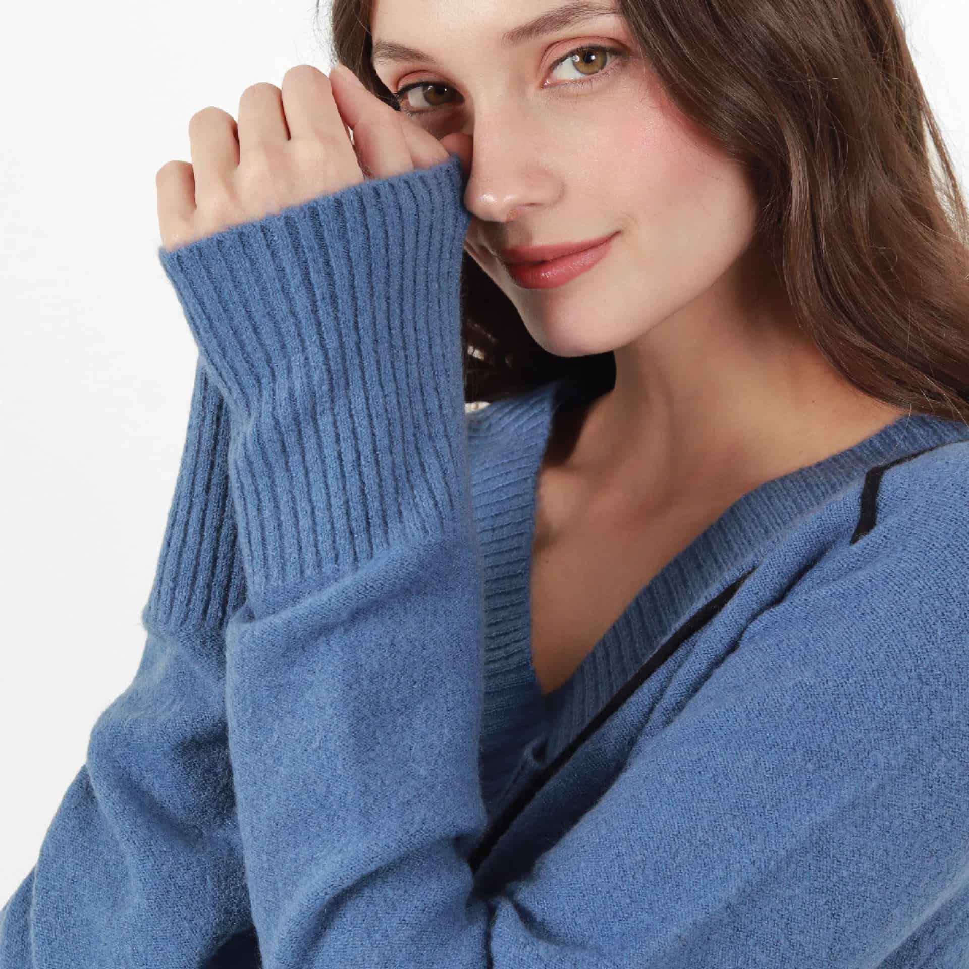 Sweater Cuello V Manga Larga - miniatura 2