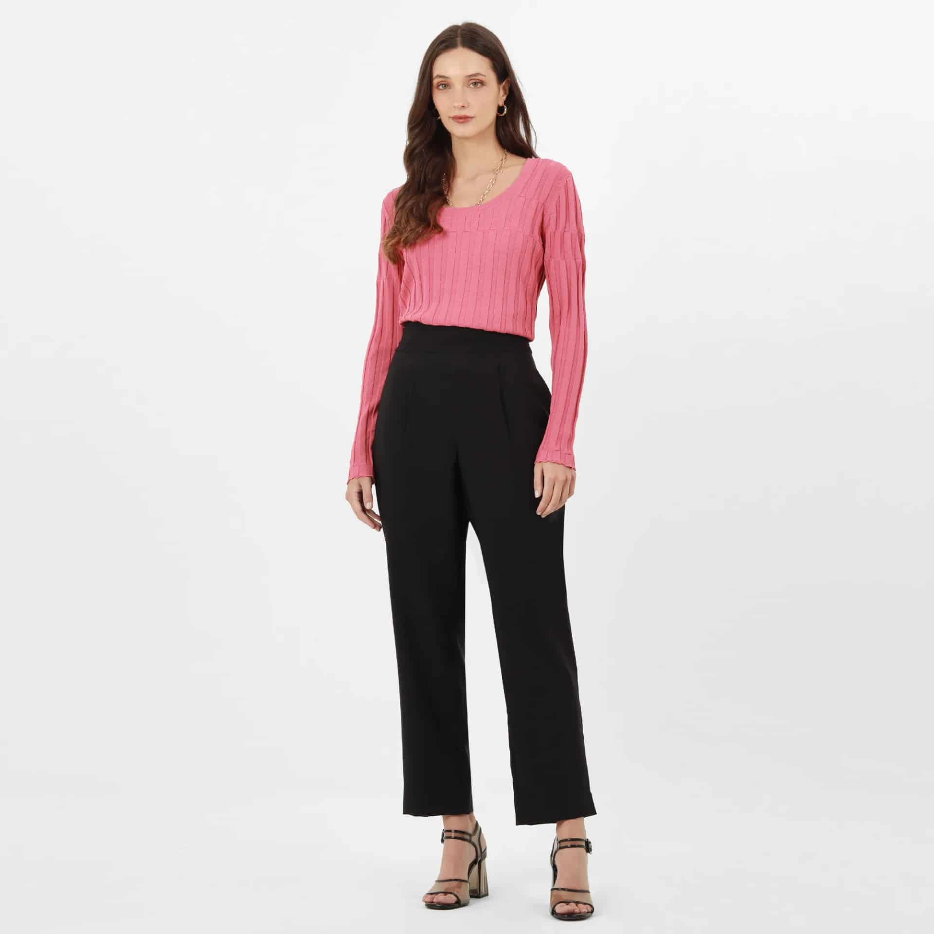 Pantalon Tiro Alto Bota Recta - miniatura 1