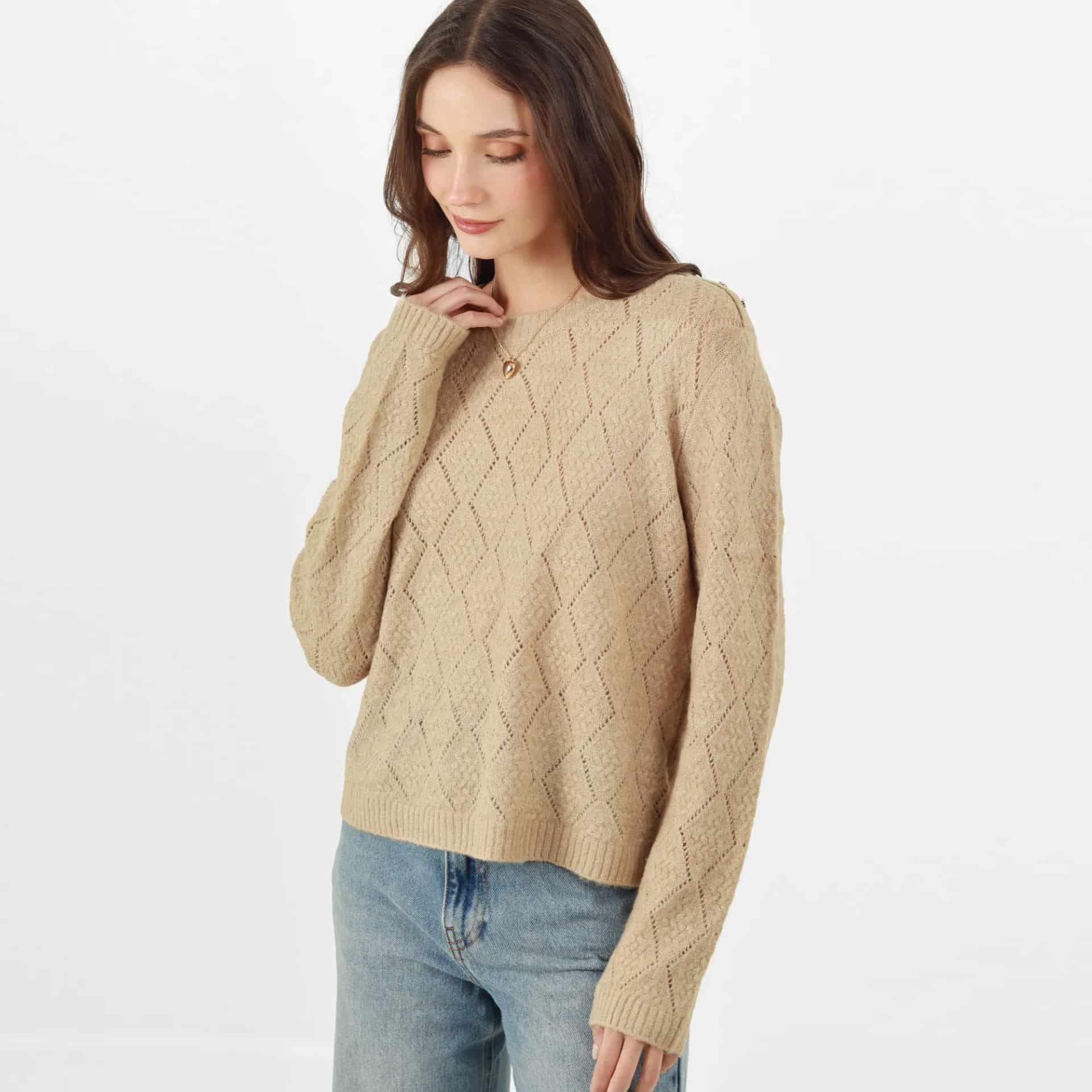 Sweater Cuello Redondo Manga Larga - miniatura 6