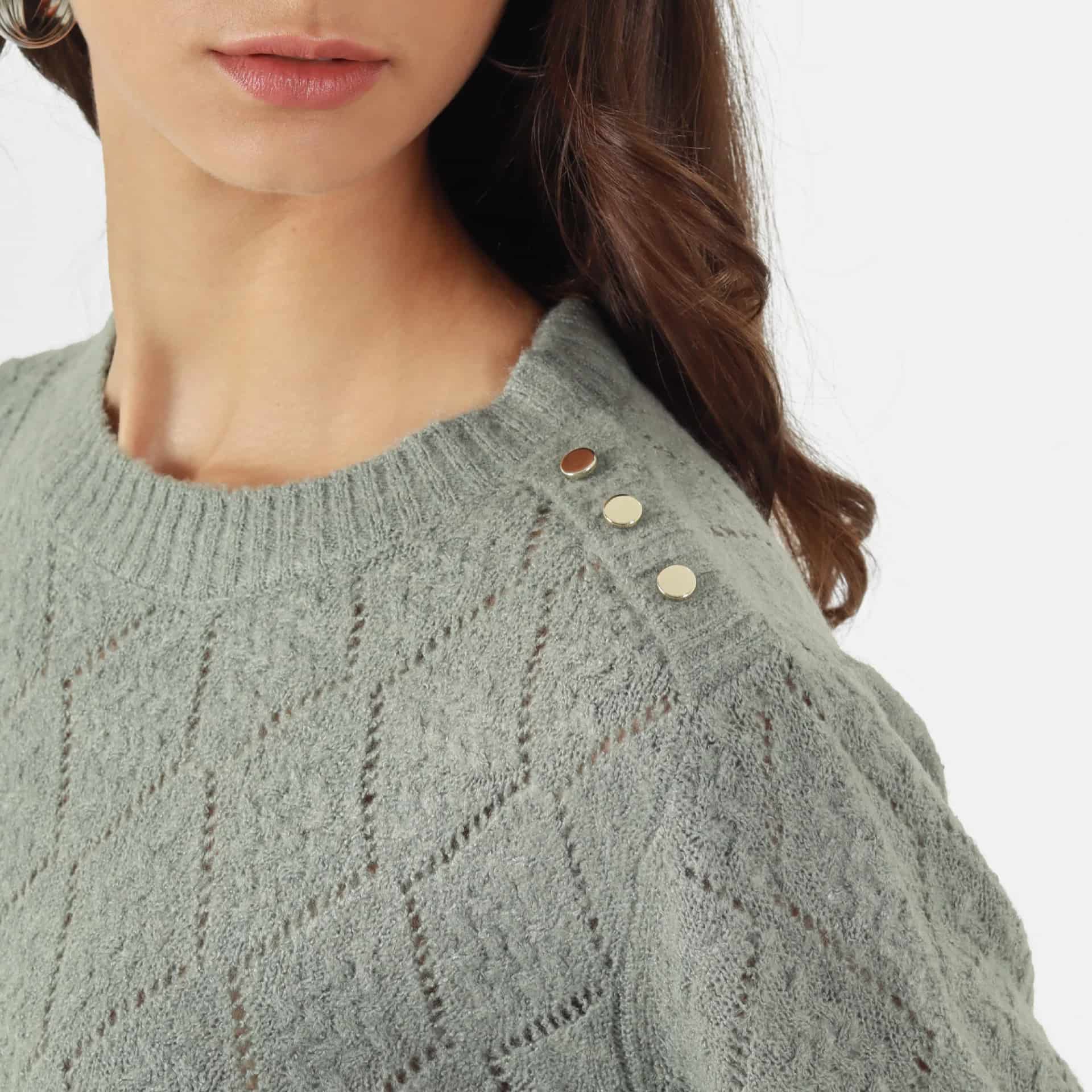 Sweater Cuello Redondo Manga Larga - miniatura 2