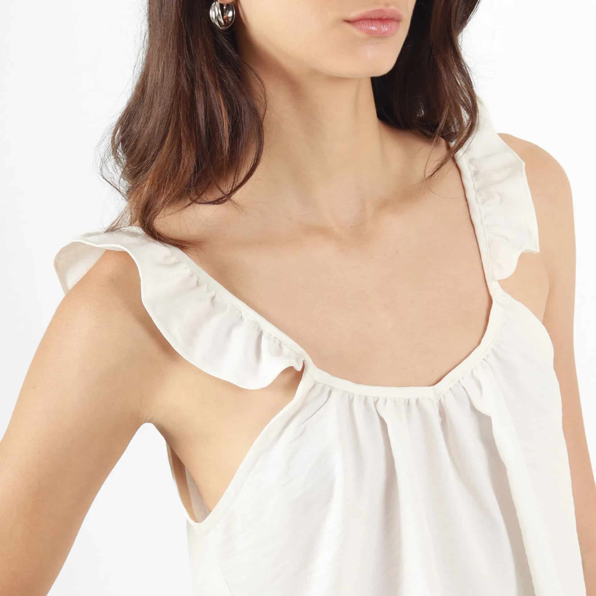 Blusa Cuello Strap Manga Tiras - miniatura 2