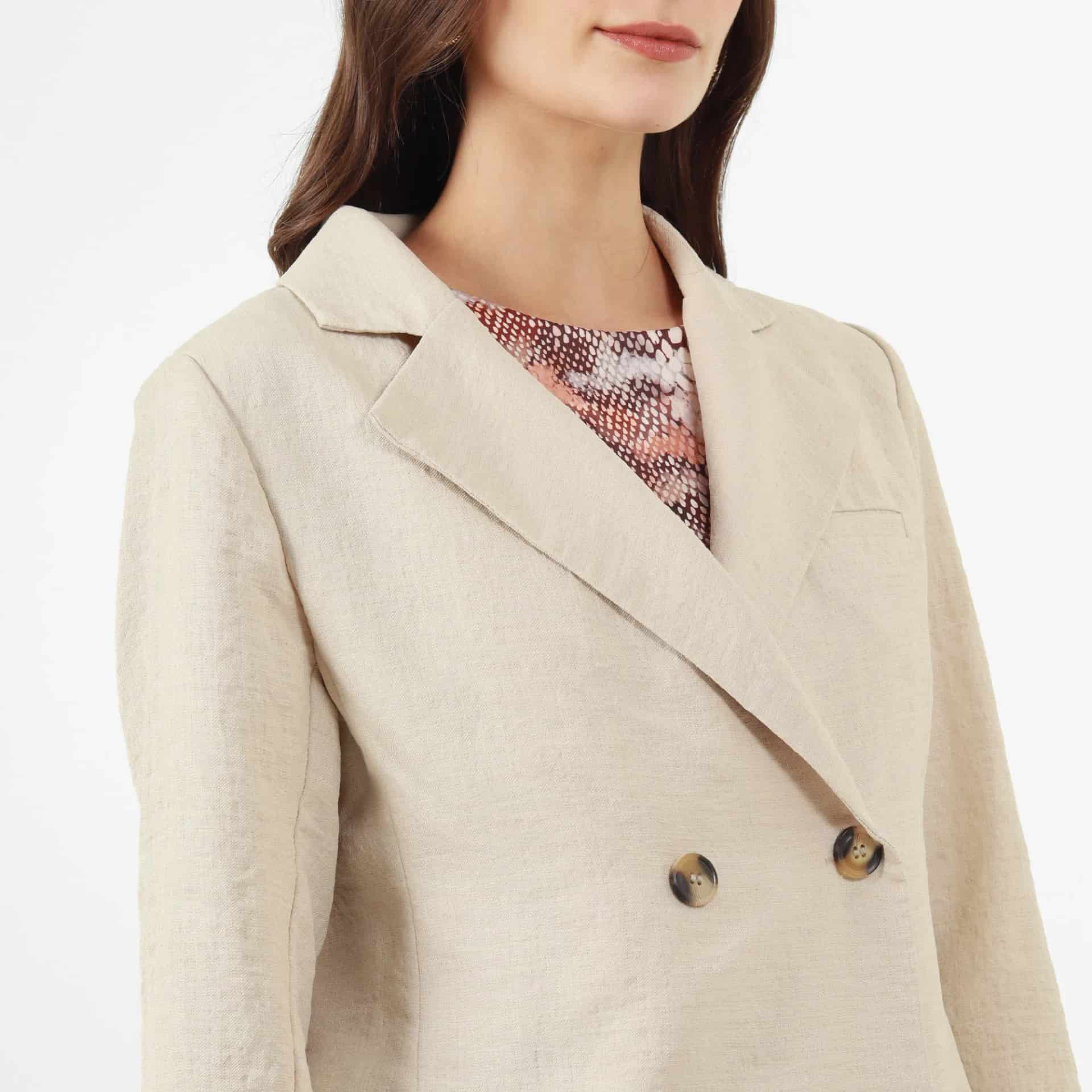Chaqueta Cuello Solapa Manga Larga - miniatura 5