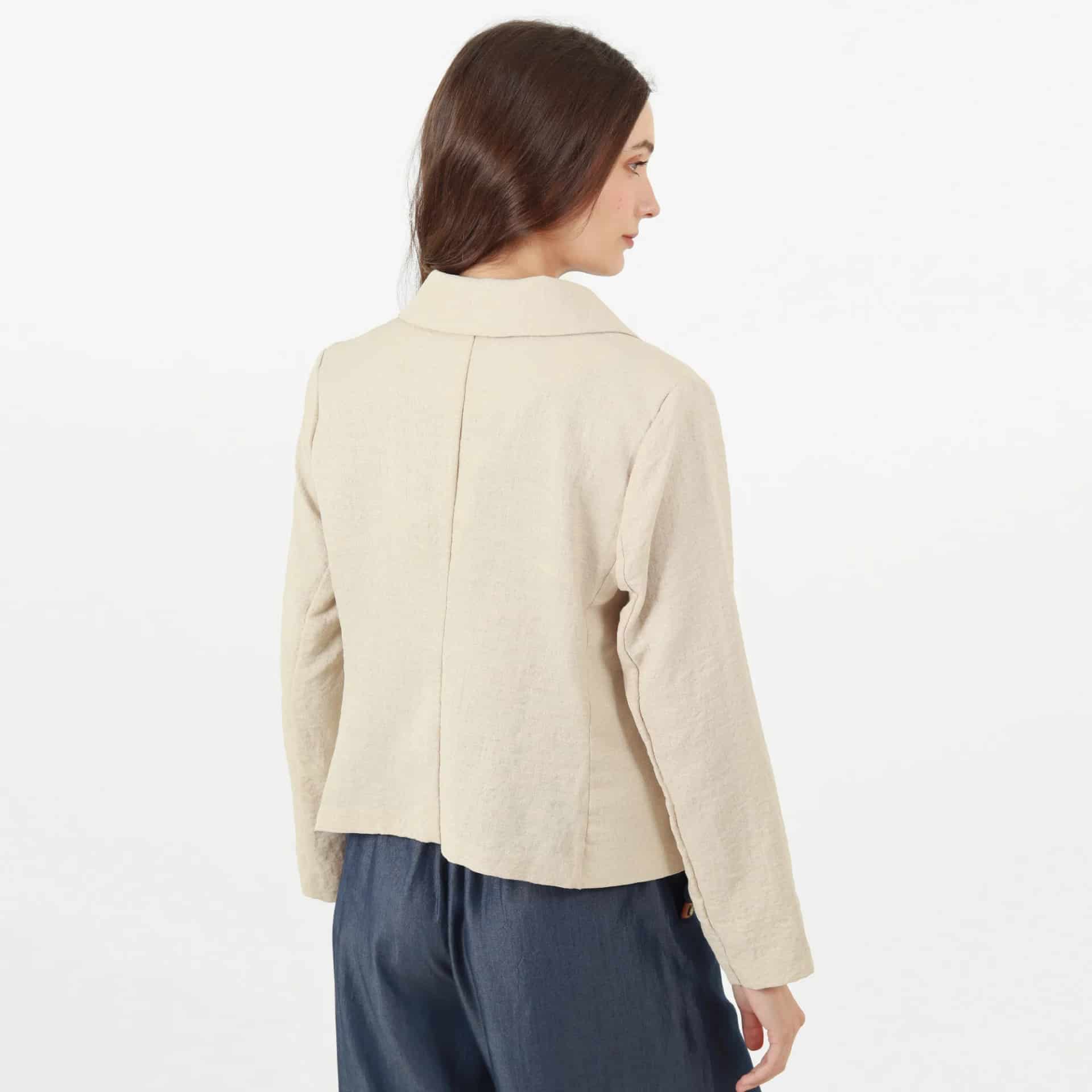 Chaqueta Cuello Solapa Manga Larga - miniatura 2
