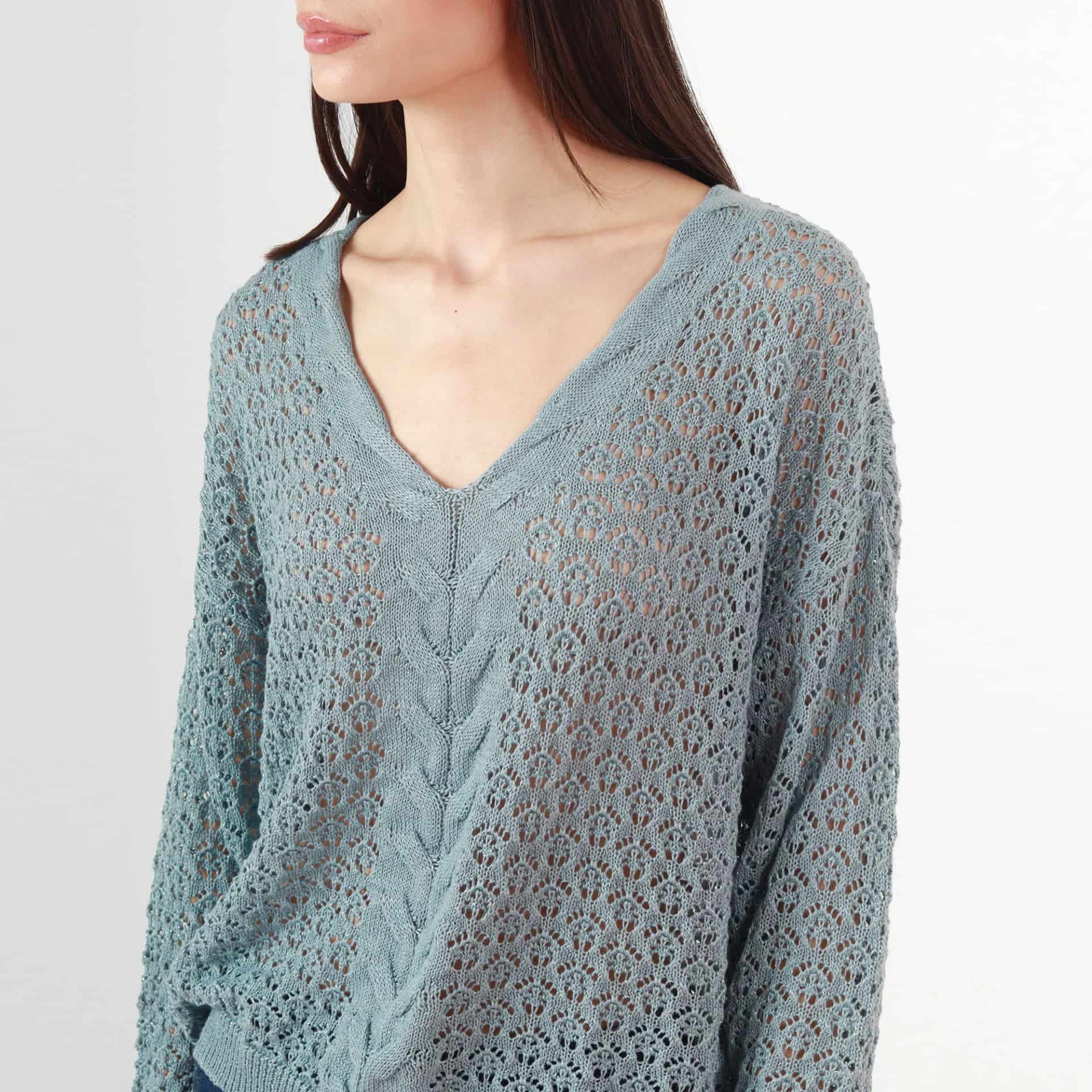 Sweater Cuello V Manga Larga - miniatura 5