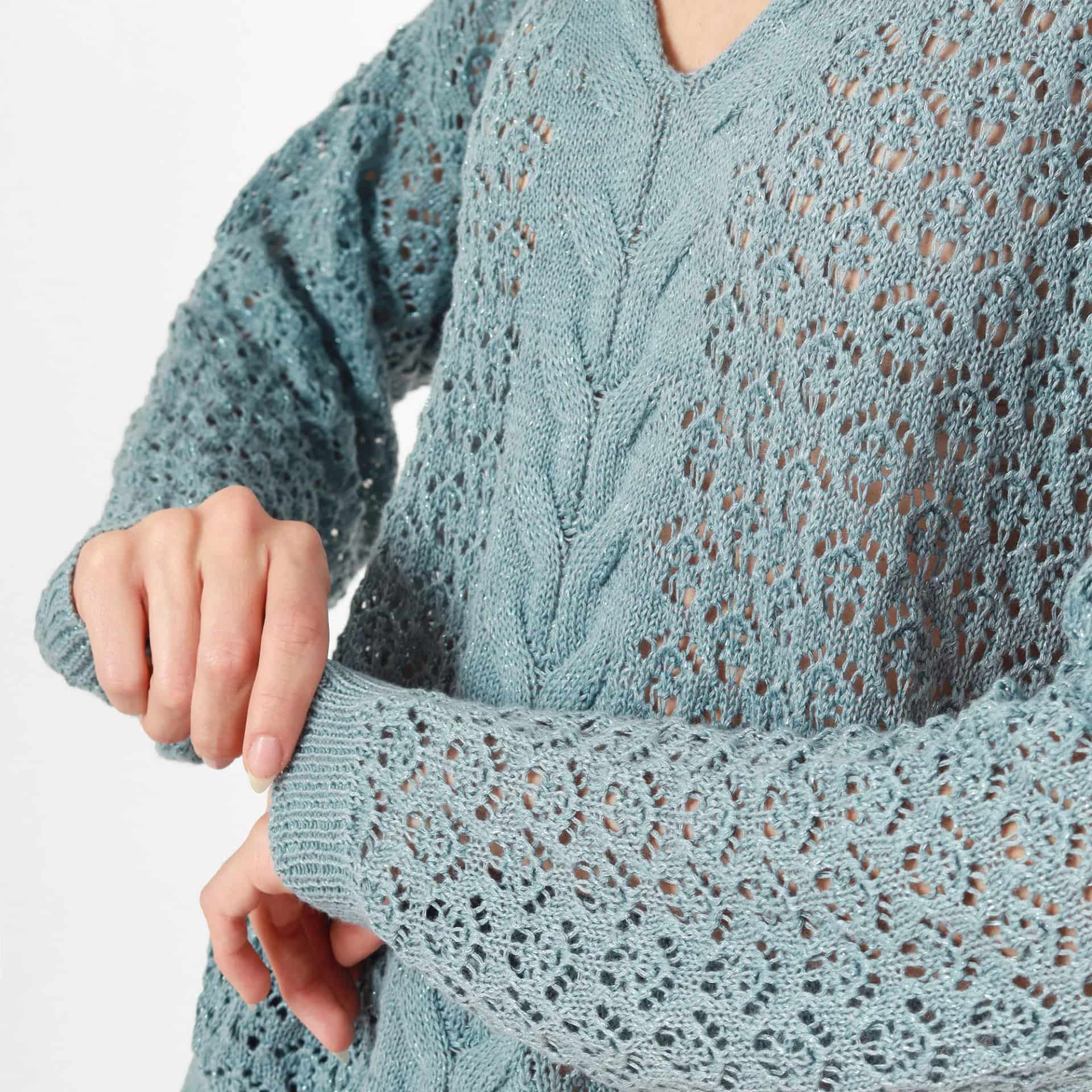 Sweater Cuello V Manga Larga - miniatura 3