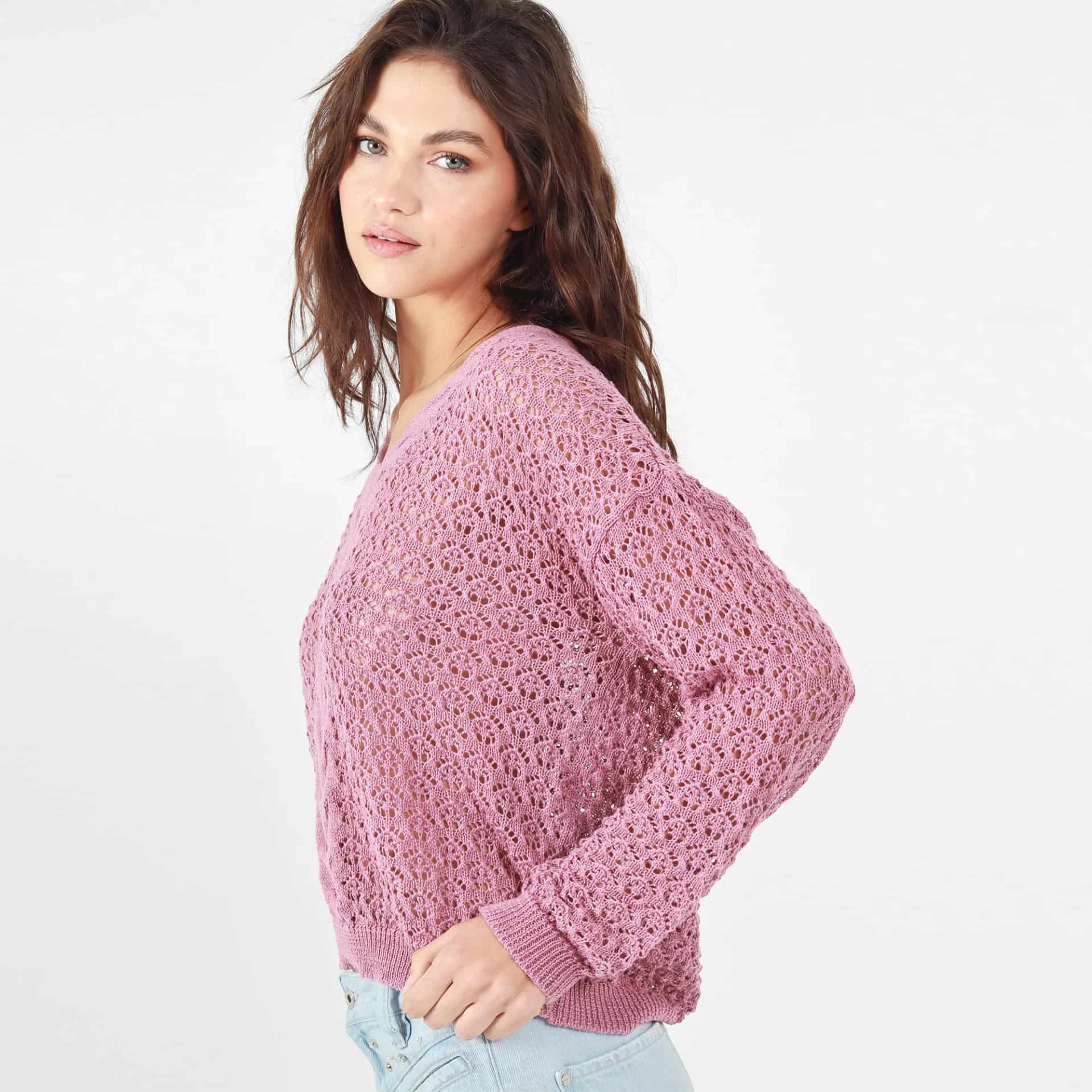 Sweater Cuello V Manga Larga - miniatura 6
