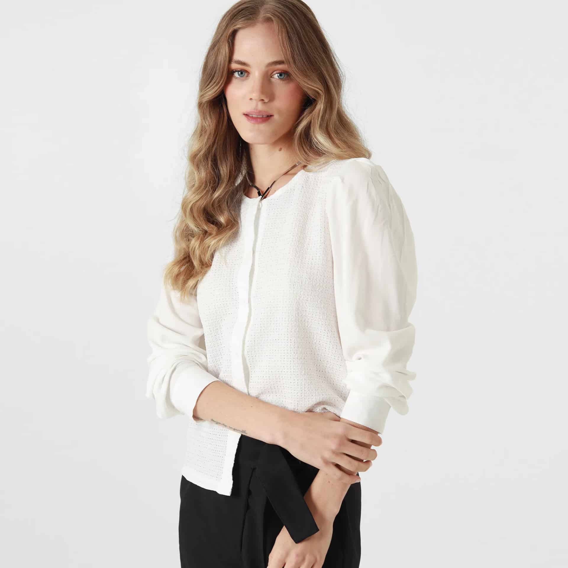 Blusa Cuello Redondo Manga Larga - miniatura 5