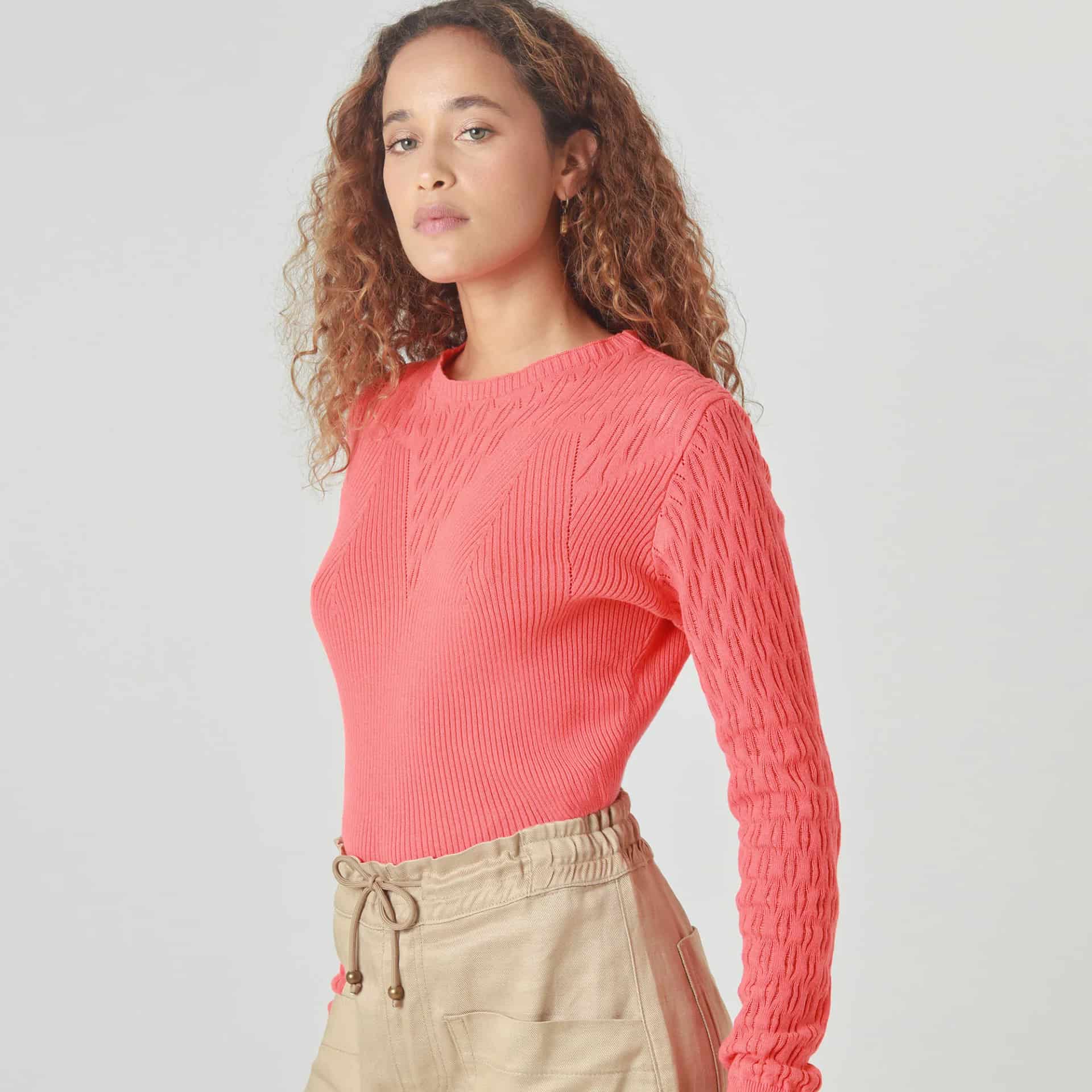 Sweater Cuello Redondo Manga Larga - miniatura 1