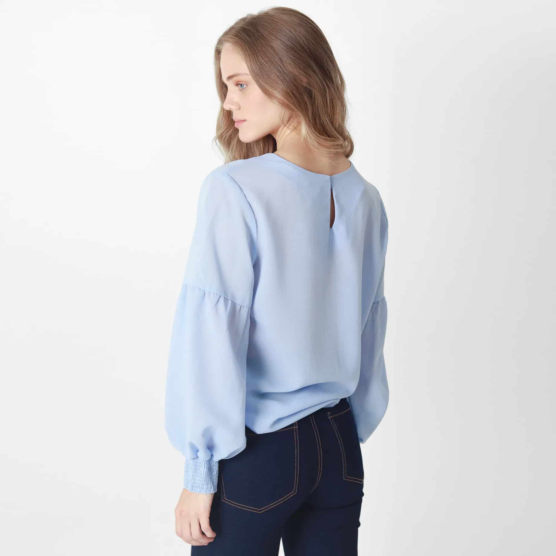 Blusa Cuello Redondo Manga 3Cuartos - miniatura 5