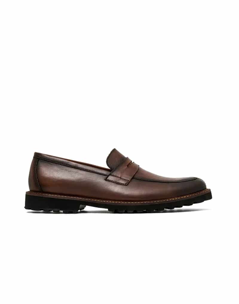 Mocasín casual para hombre en cuero REF 02VERSA02 - miniatura 2
