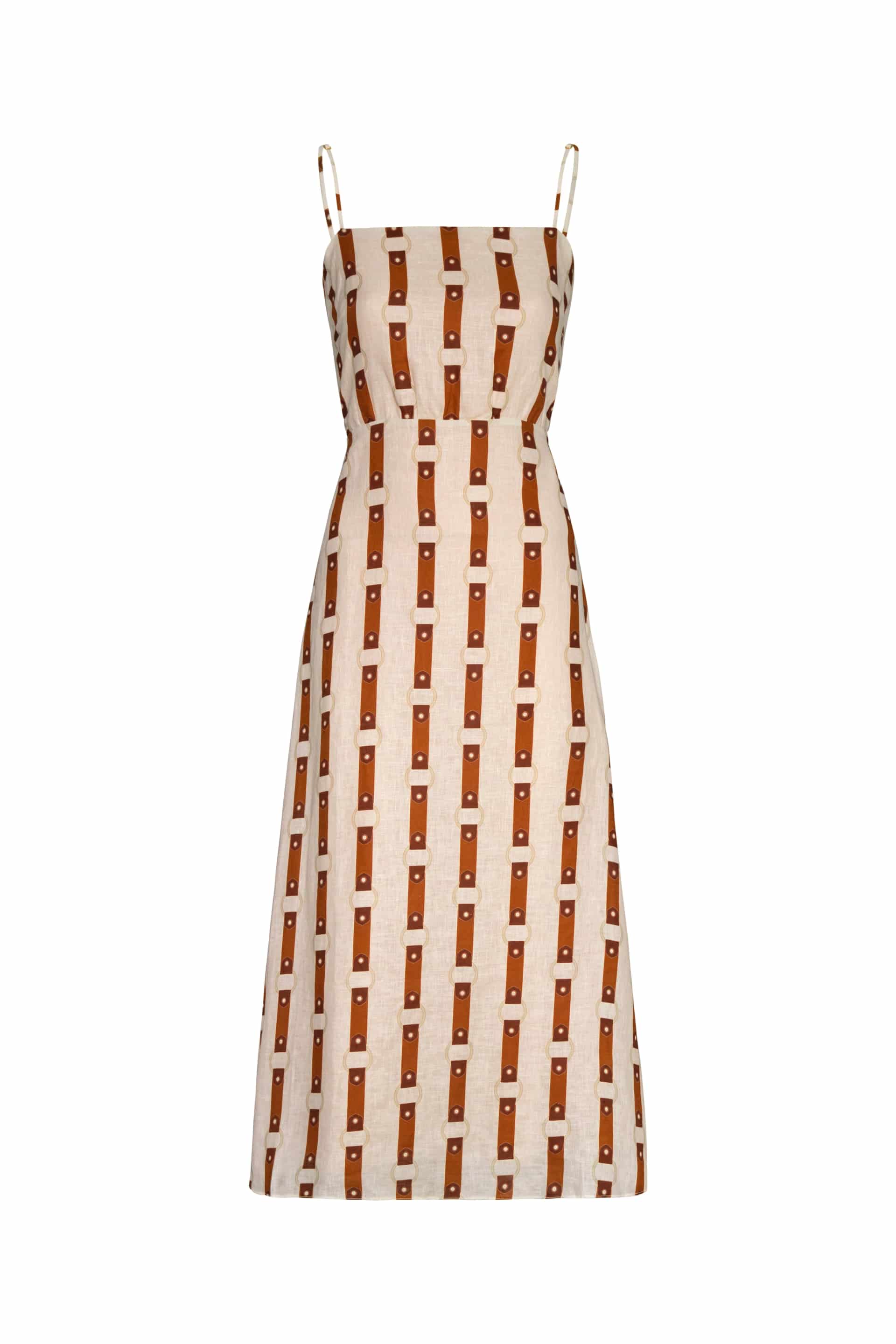Nativa Linen Midi Dress / Horse Reins - miniatura 2
