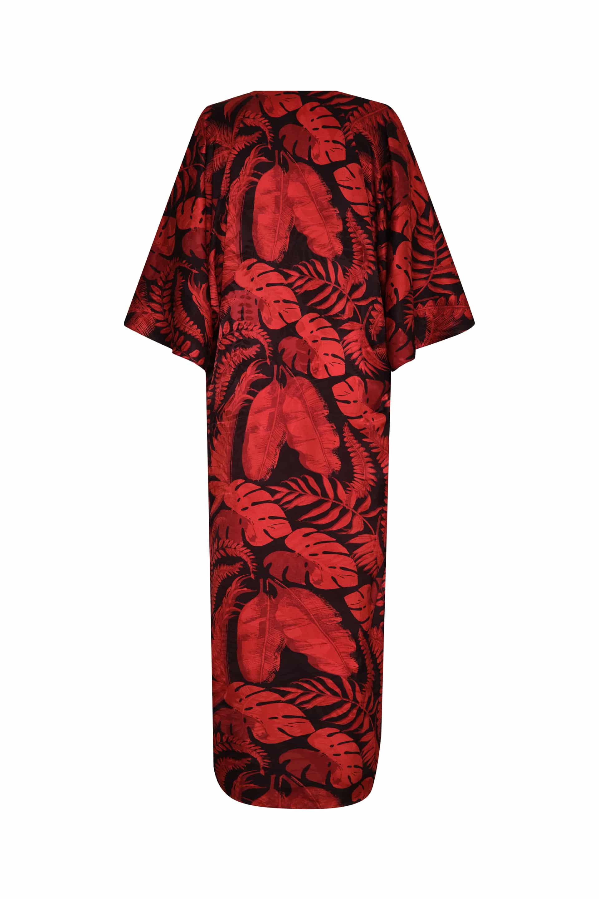 Mercedes Silk Jacquard Tunic / Cherry Rainforest - miniatura 6