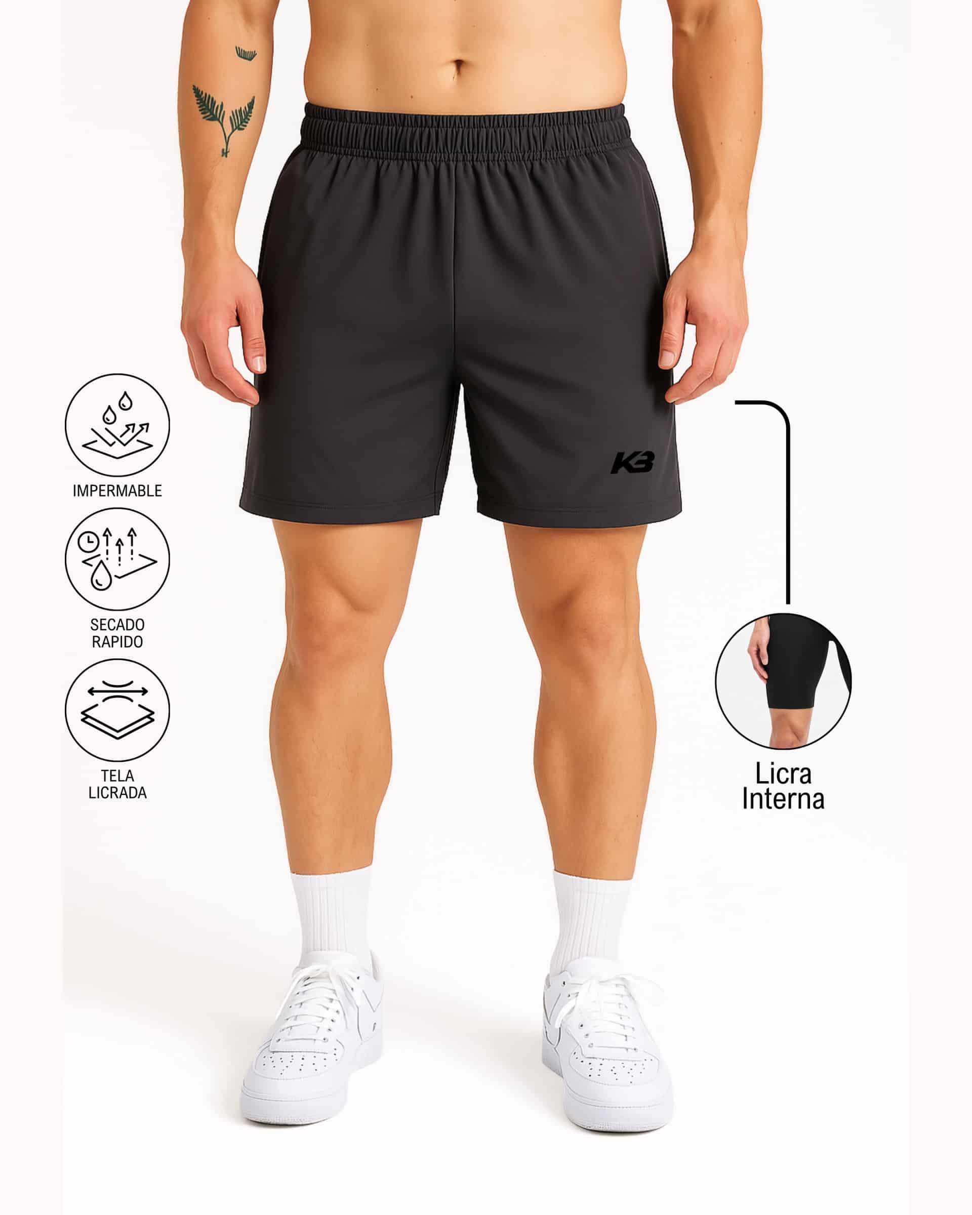 Pantaloneta Con Licra Interna, Medida Perfecta┃KBMEN RF.279 - miniatura 6