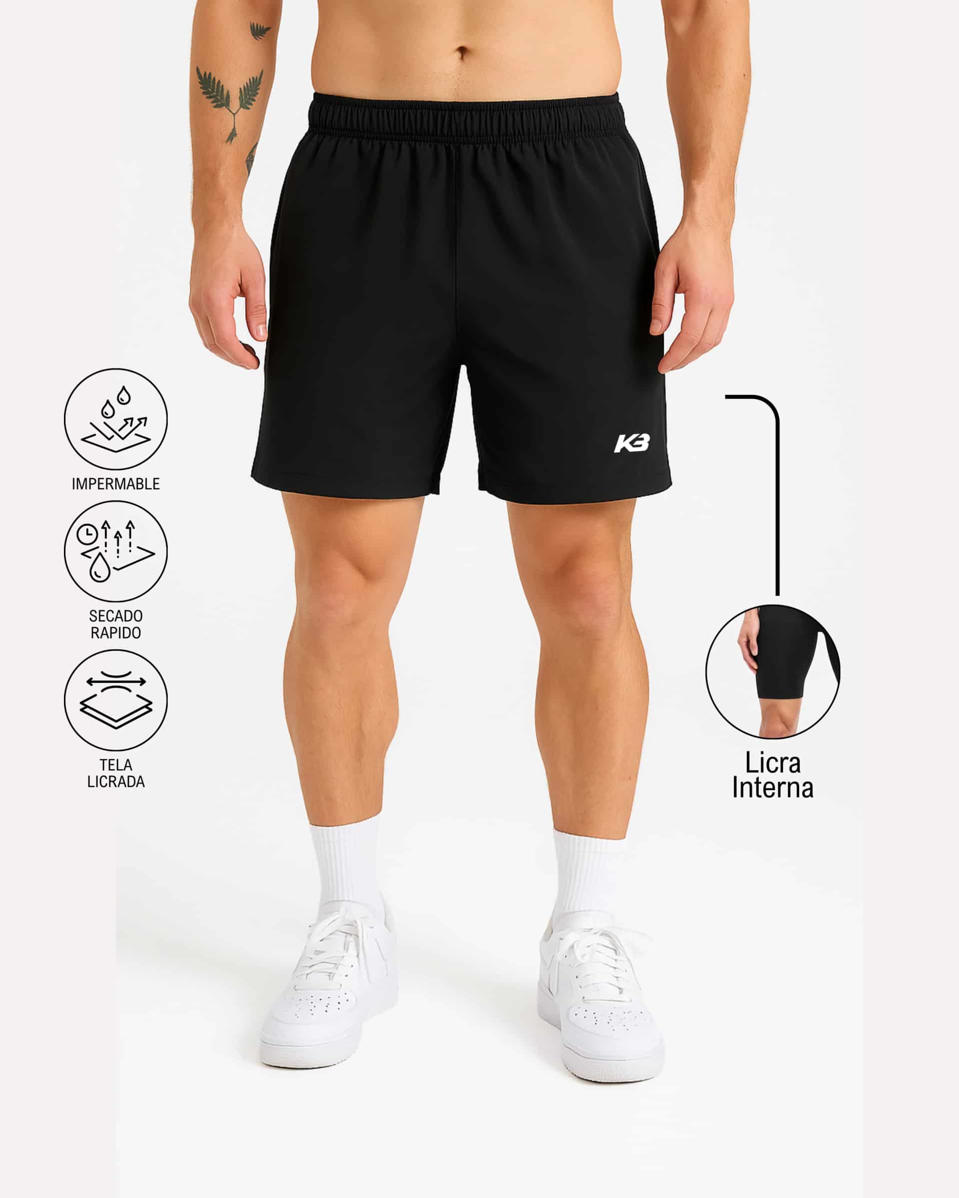 Pantaloneta Con Licra Interna, Medida Perfecta┃KBMEN RF.279 - miniatura 1