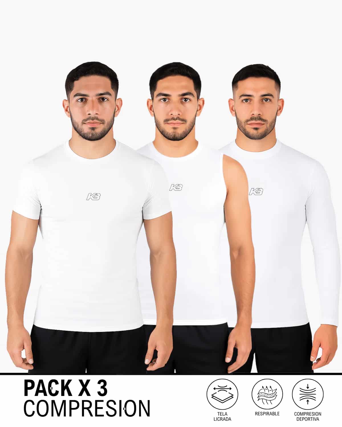 PACK X3 Drop Compresión Ref 148, 149 y 323 | KBMEN RF.366 - miniatura 3