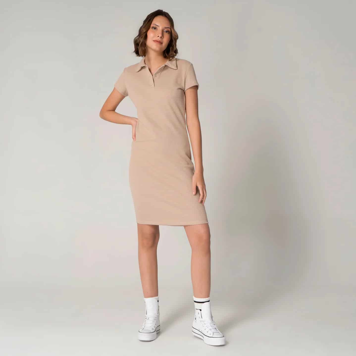 Vestido Slim Cuello Camisero Sport England - miniatura 4