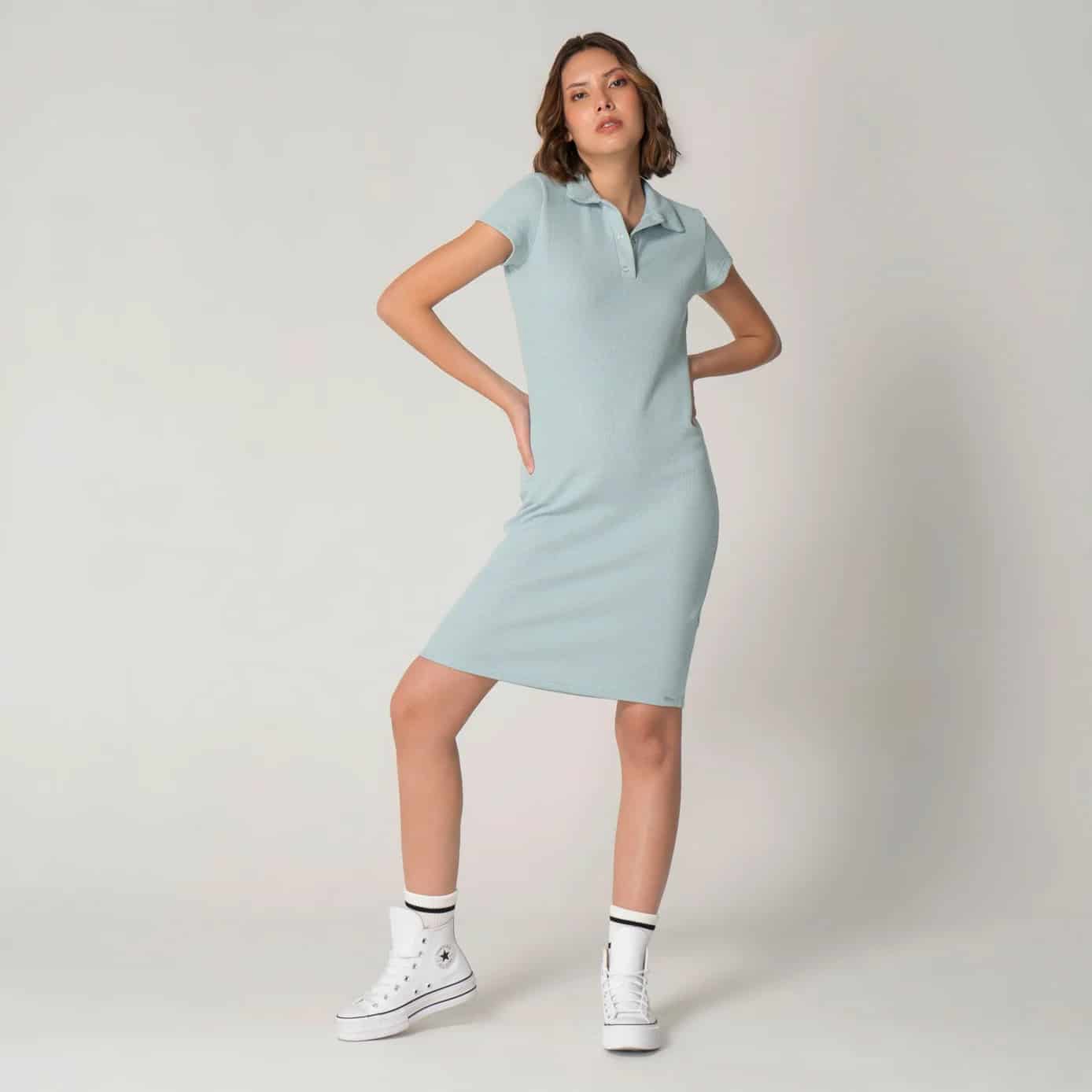 Vestido Slim Cuello Camisero Sport England - miniatura 7