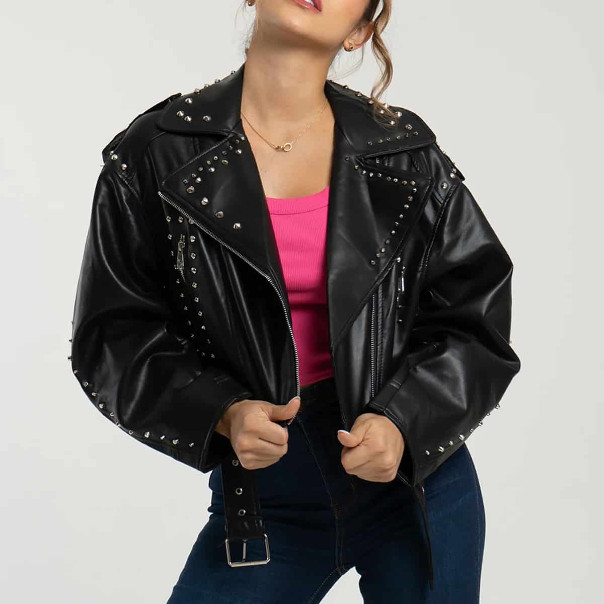 Chaqueta Sintetica Biker Oversize Oasis - miniatura 12