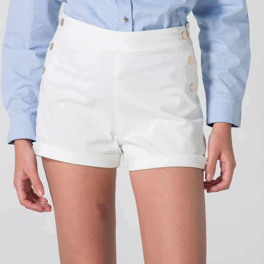 Short Dril Marinero Regular Lavanda - miniatura 7