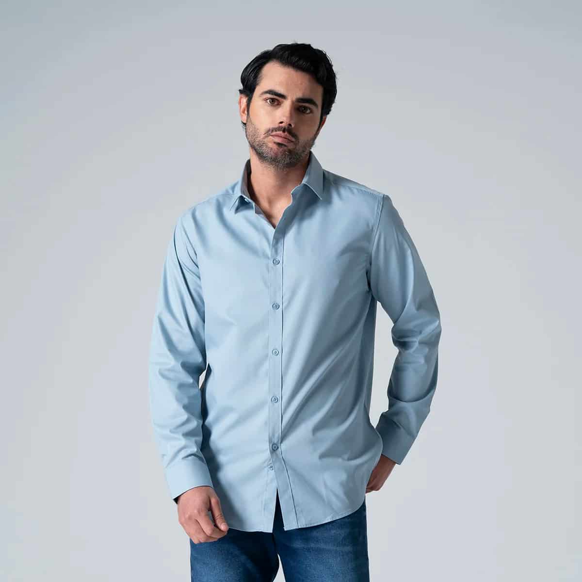 Camisa Formal Unicolor Slim Collyns - miniatura 2