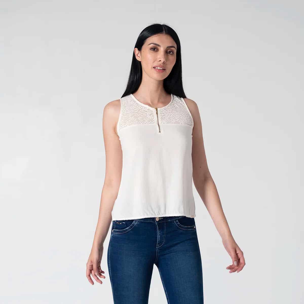 Blusa Slim Manga Sisa Rudi - miniatura 7