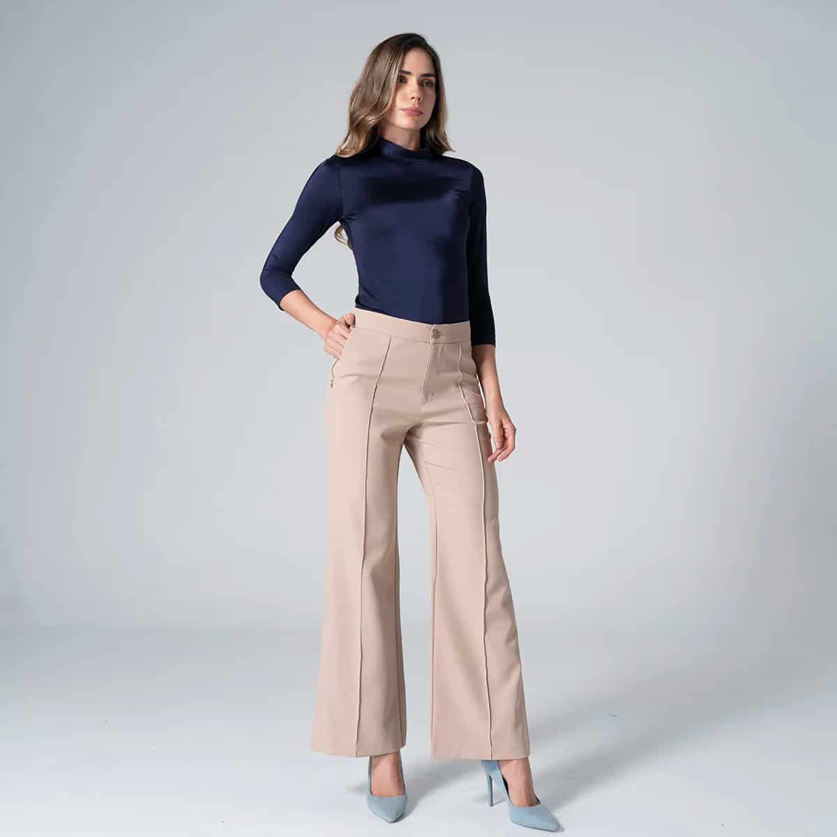 Blusa Slim Cuello Alto Eve - miniatura 7