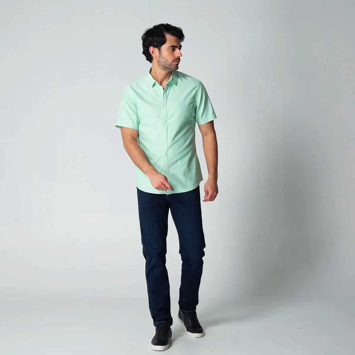 Camisa Slim Manga Corta Royal - miniatura 11