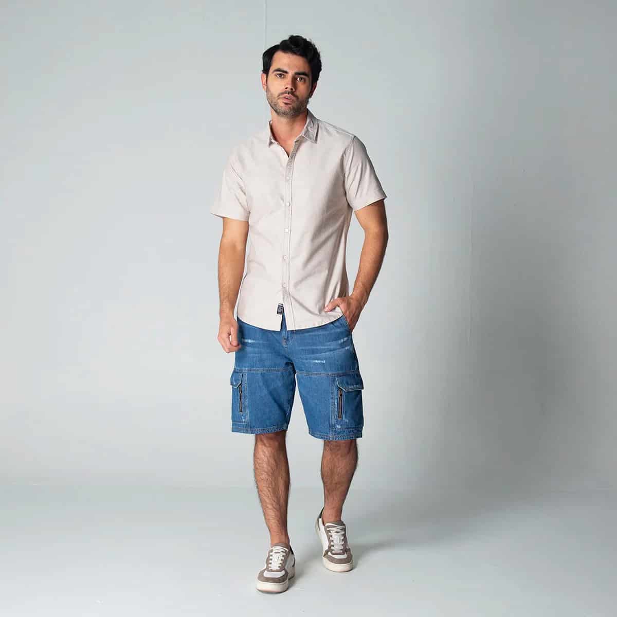 Camisa Slim Manga Corta Royal - miniatura 14