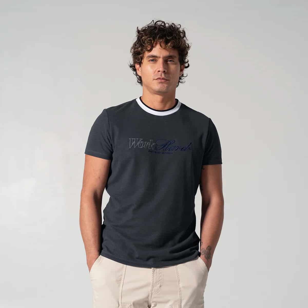 Camiseta Slim Basica Nine - miniatura 3
