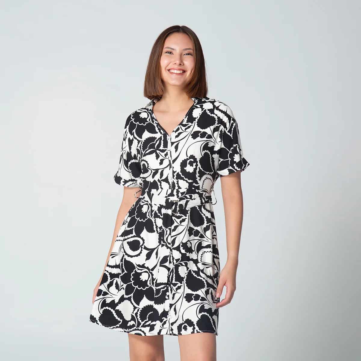 Vestido Corto Estampado Kony - miniatura 4